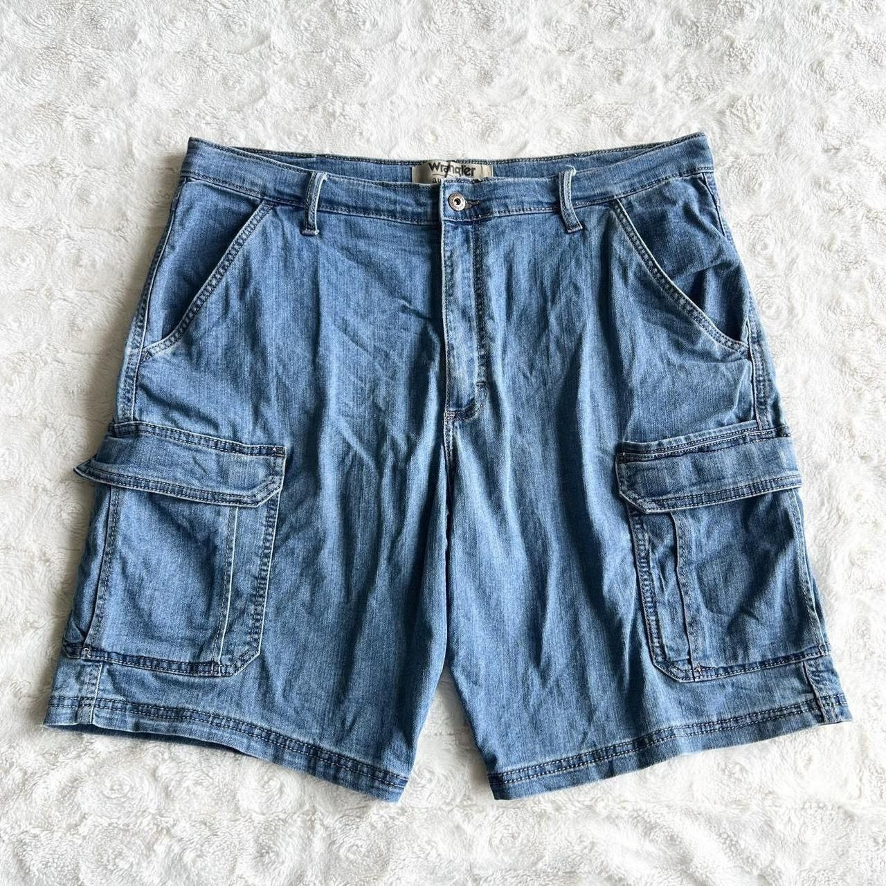 Wrangler Wrangler Denim Cargo Shorts Jorts Mens 38 *Tag 36 Blue Baggy Size US 38 / EU 54 - 1 Thumbnail