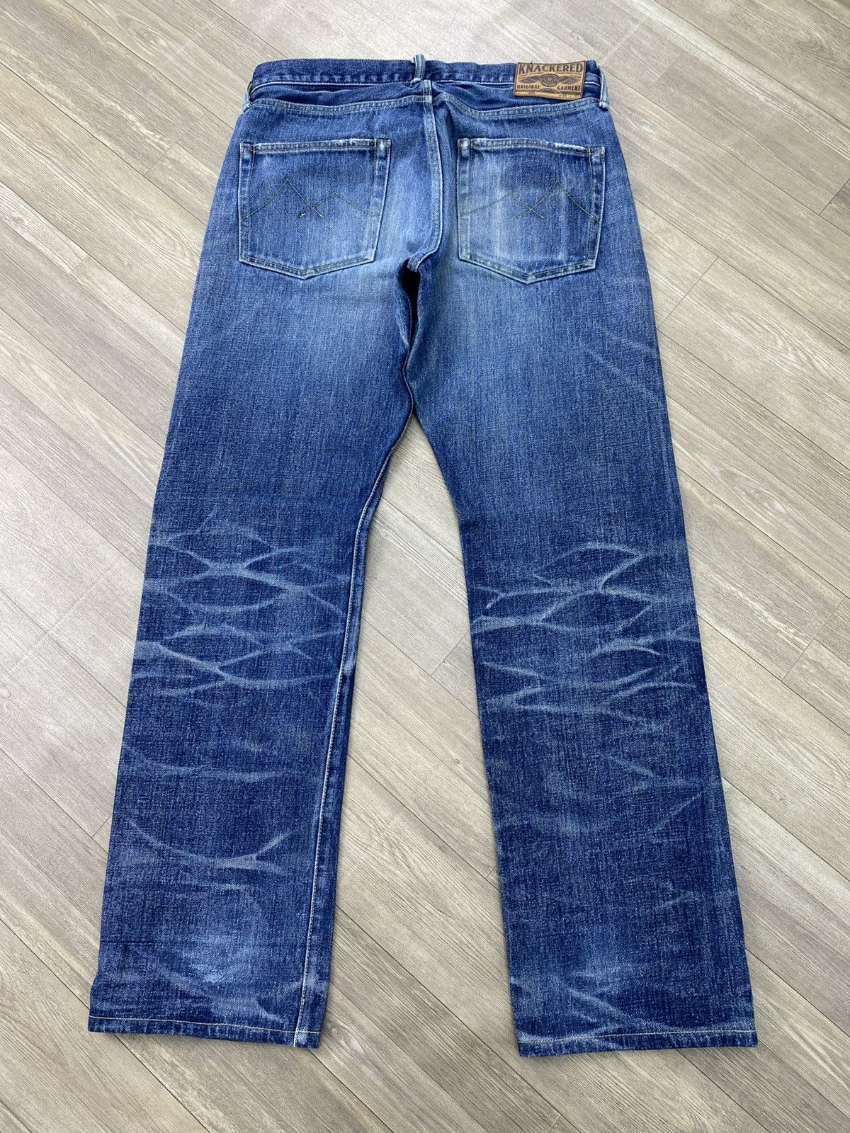 Japanese Brand Knackered Japan Lot402 Selvedge Denim Distressed Faded Jeans Size US 34 / EU 50 - 20 Thumbnail