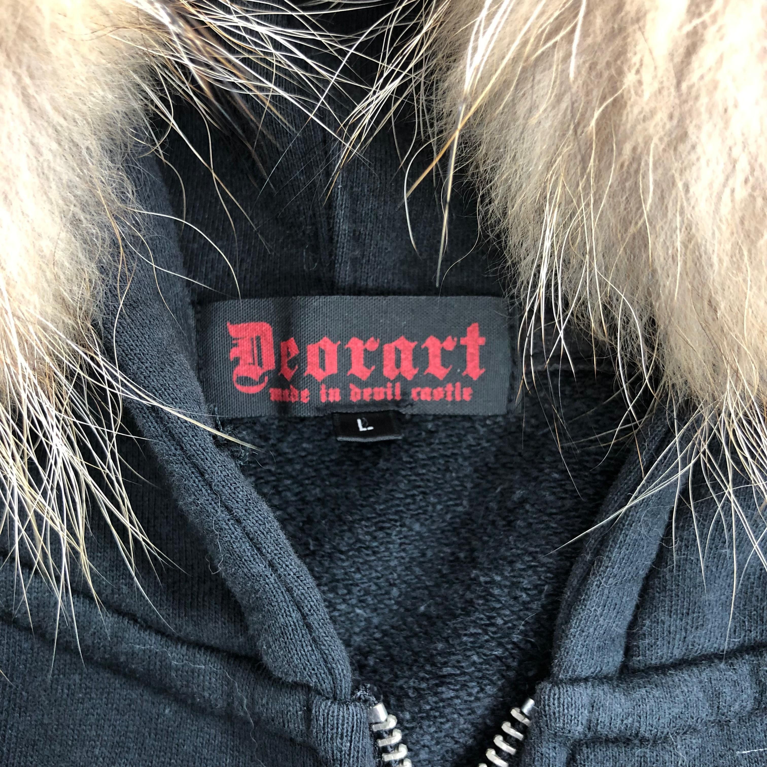 Japanese Brand 2000s Deorart Dead Alive Fur Zip Hoodie Ifsix Kmrii Style Size US L / EU 52-54 / 3 - 9 Thumbnail