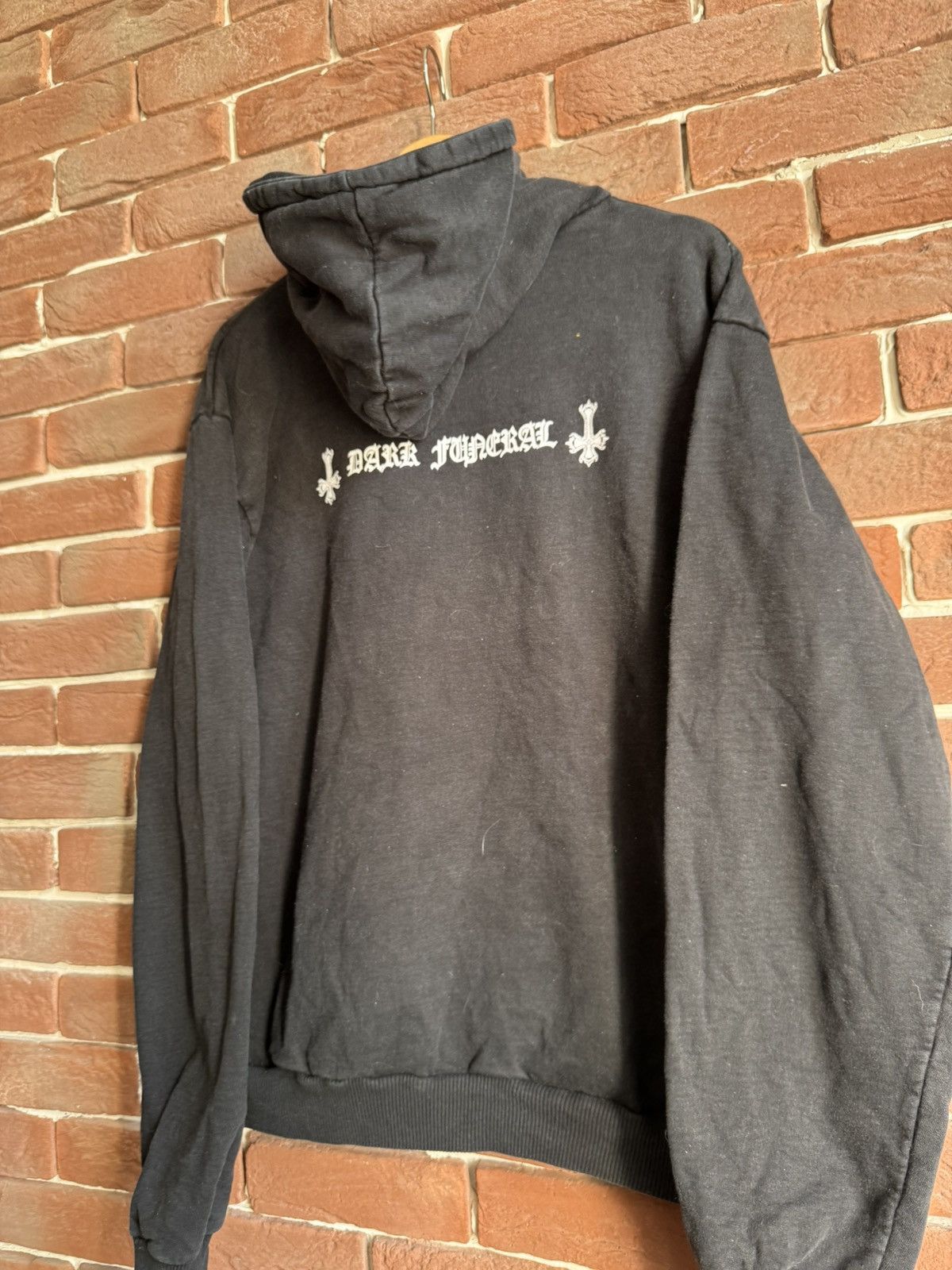 Band Tees Rare Vintage 00s Dark Funeral Logo Black Metal Band Hoodie L Size US XL / EU 56 / 4 - 4 Thumbnail