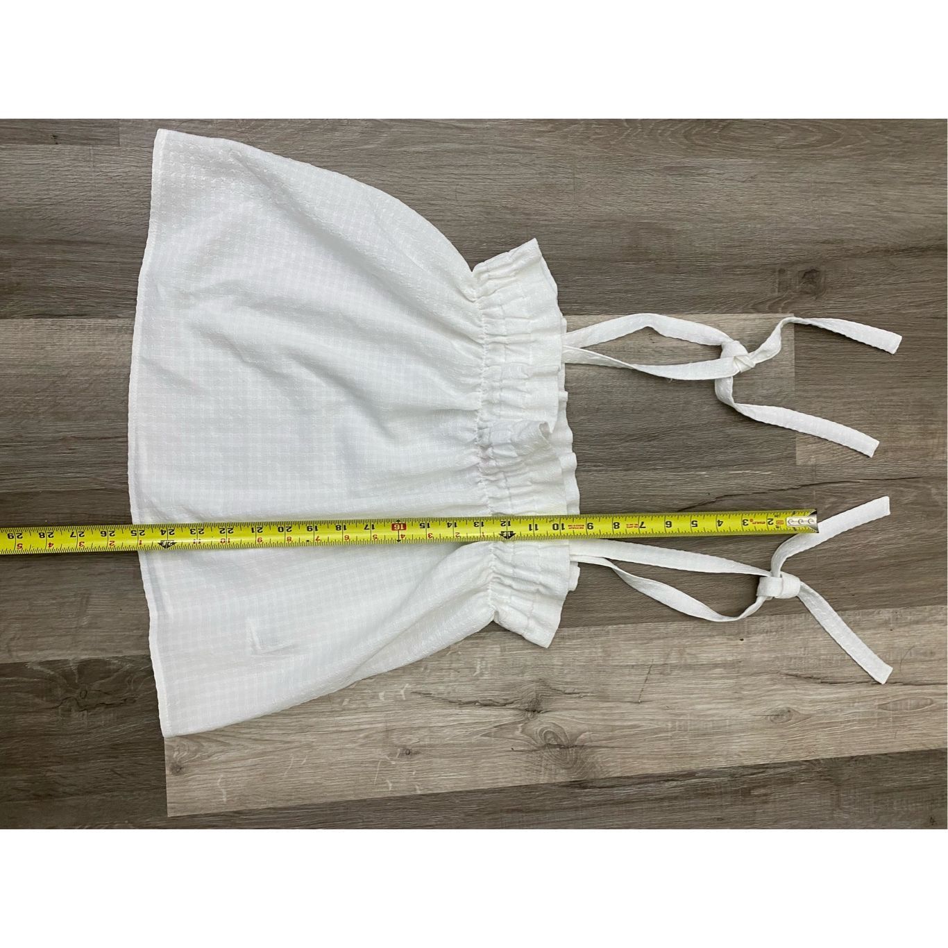 H&M H&M White Seersucker Top, Strappy Shirt, Size Small Size S / US 4 / IT 40 - 2 Thumbnail
