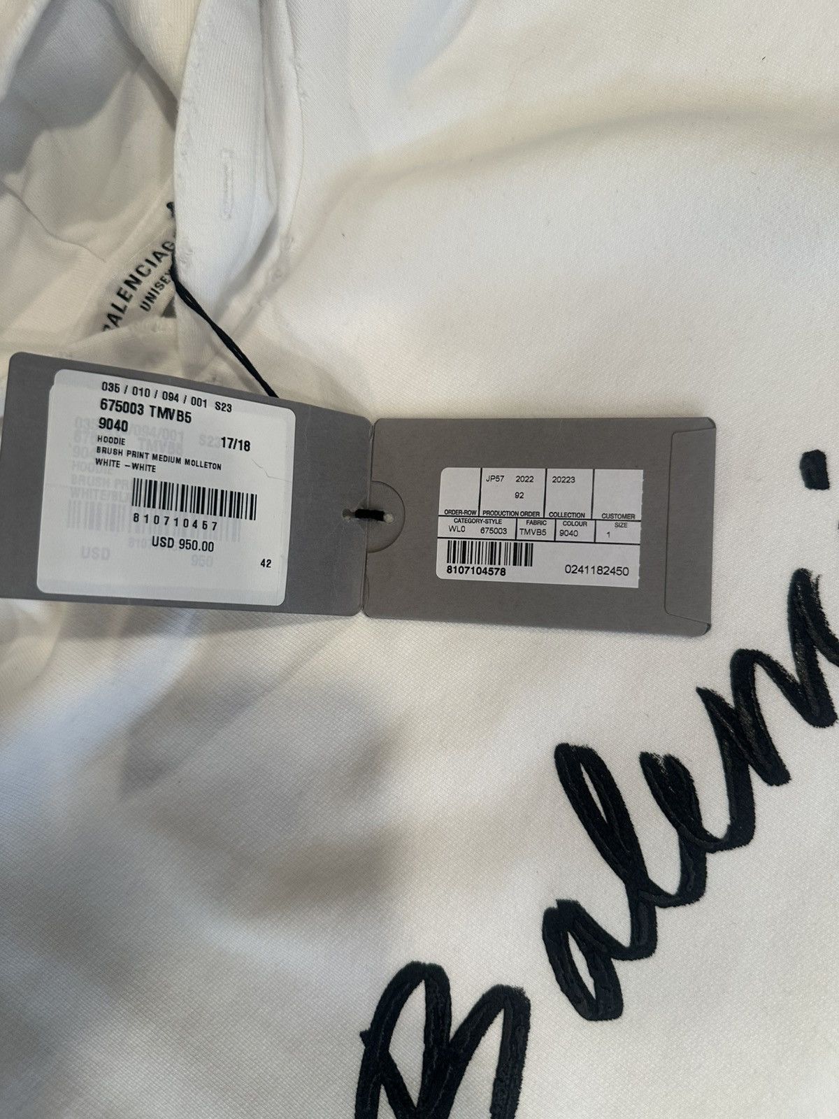 Balenciaga Balenciaga Brush Paint Hoodie Size 1 Size US S / EU 44-46 / 1 - 5 Thumbnail