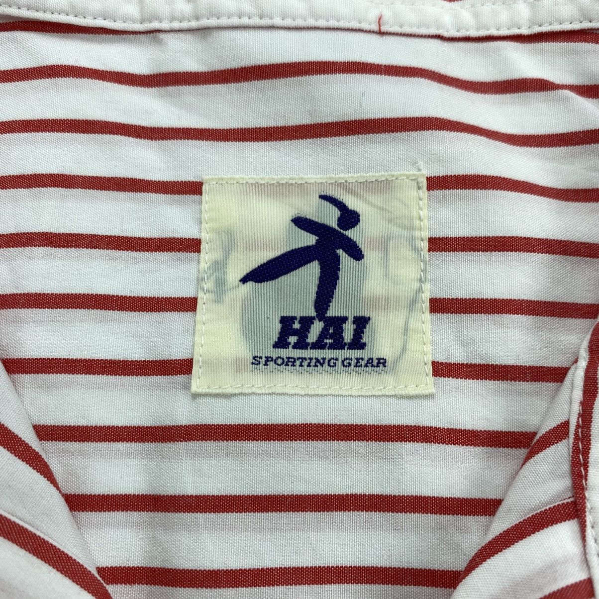 Issey Miyake Vintage Issey Miyake Hai Sporting Gear Striped Long Shirt Size US M / EU 48-50 / 2 - 5 Thumbnail