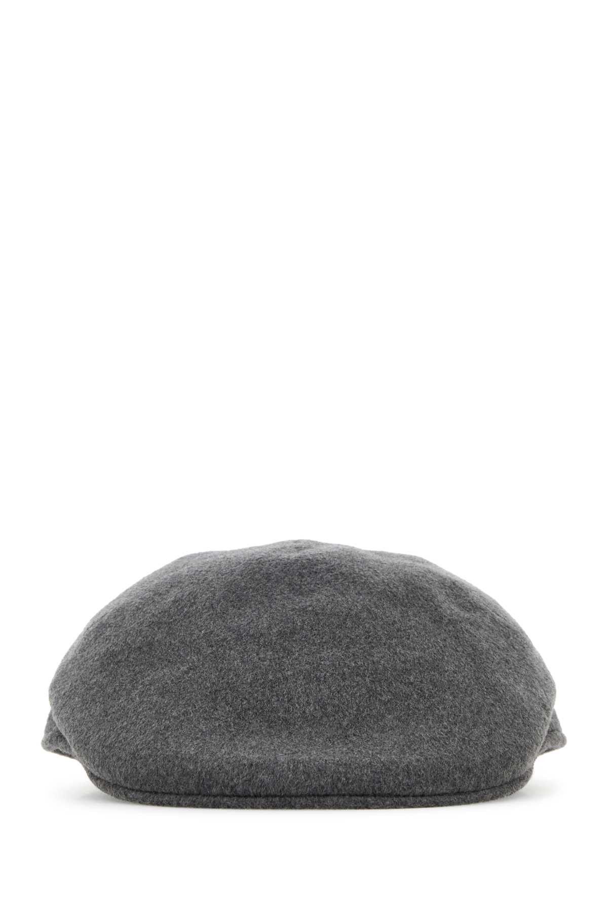 Grey Cashmere Parigi Flat Cap