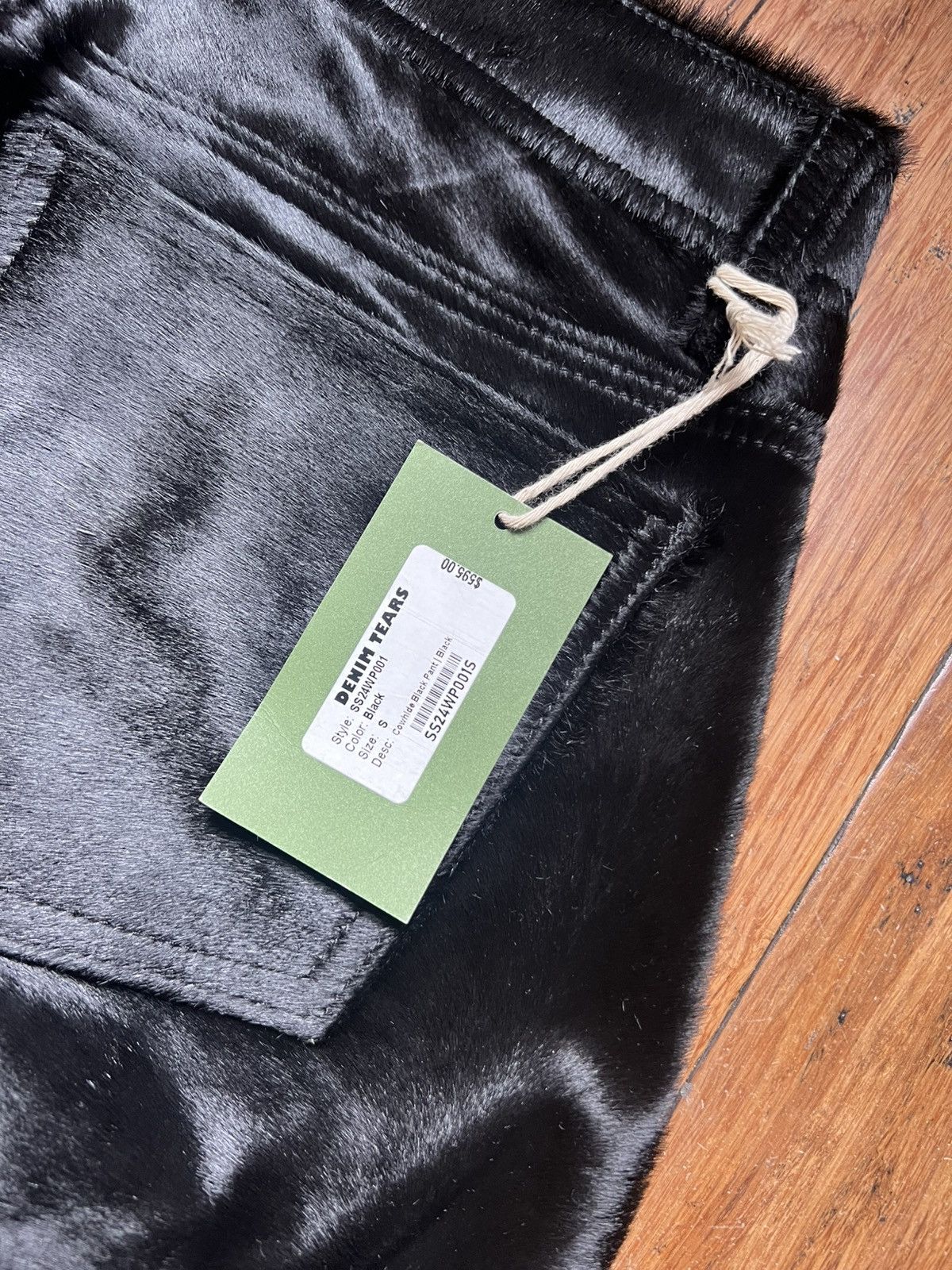 DENIM TEARS Cowhide Leather Black Pant Size US 30 / EU 46 - 8 Thumbnail
