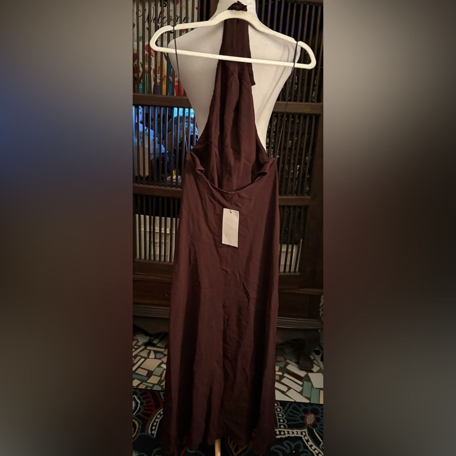 Zara Nwt- FLOWING MIDI ZW COLLECTION HALTER DRESS -M Size M / US 6-8 / IT 42-44 - 5 Thumbnail
