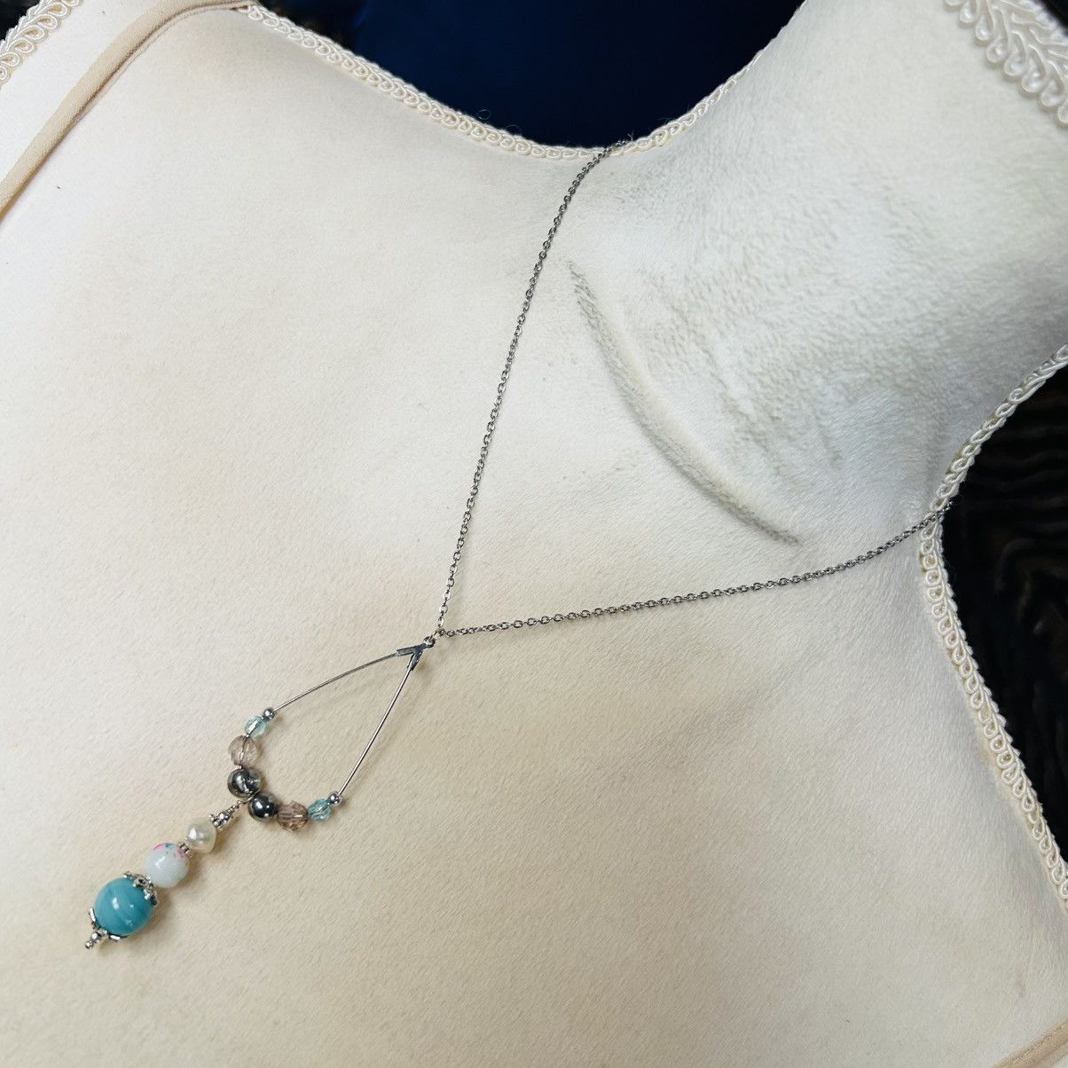 Handmade Handcrafted vintage bead changeable charm pendant necklace Size ONE SIZE - 2 Thumbnail