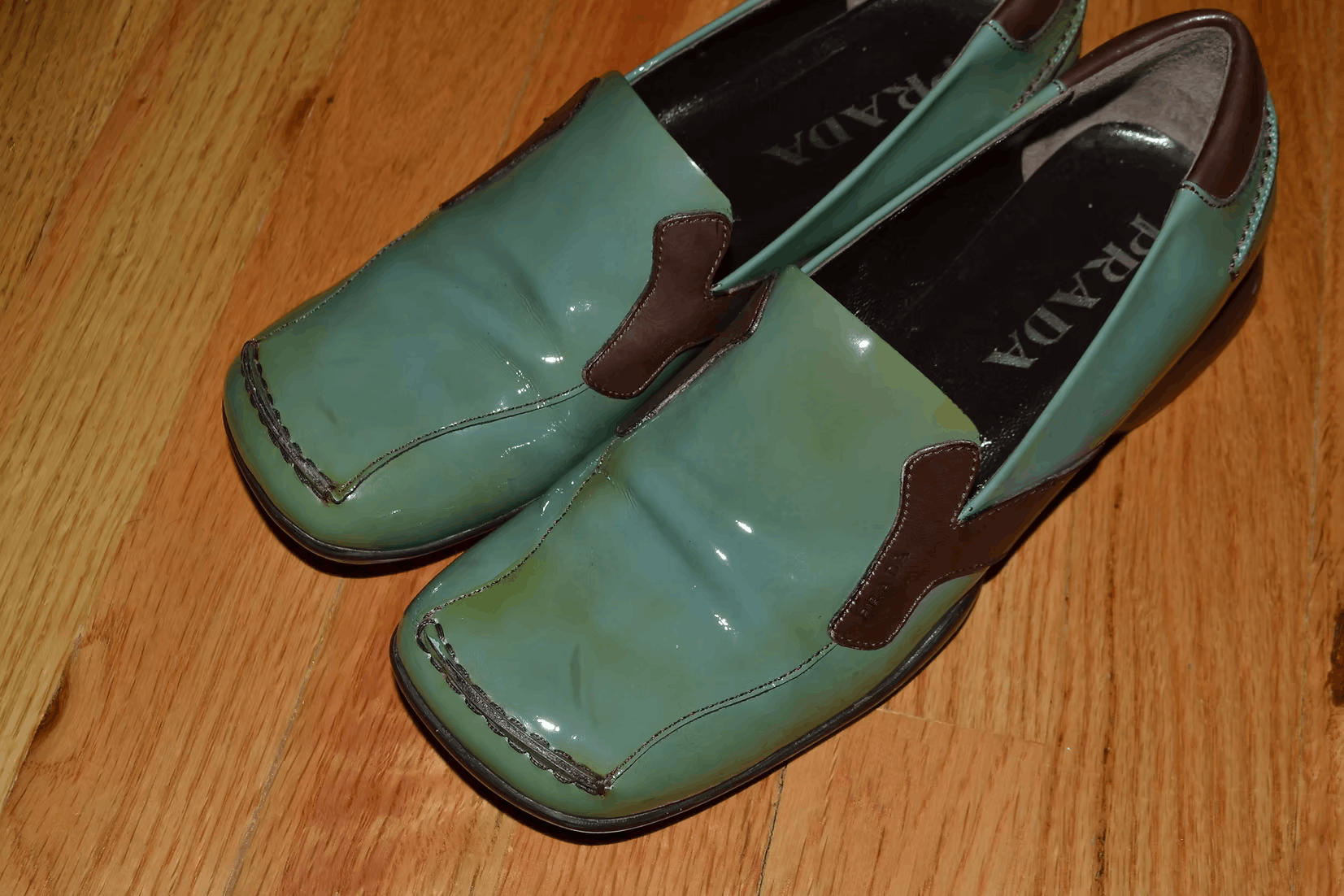 Prada c. 2000 Patent Leather Slip-On Shoes Size US 6.5 / IT 36.5 - 3 Thumbnail