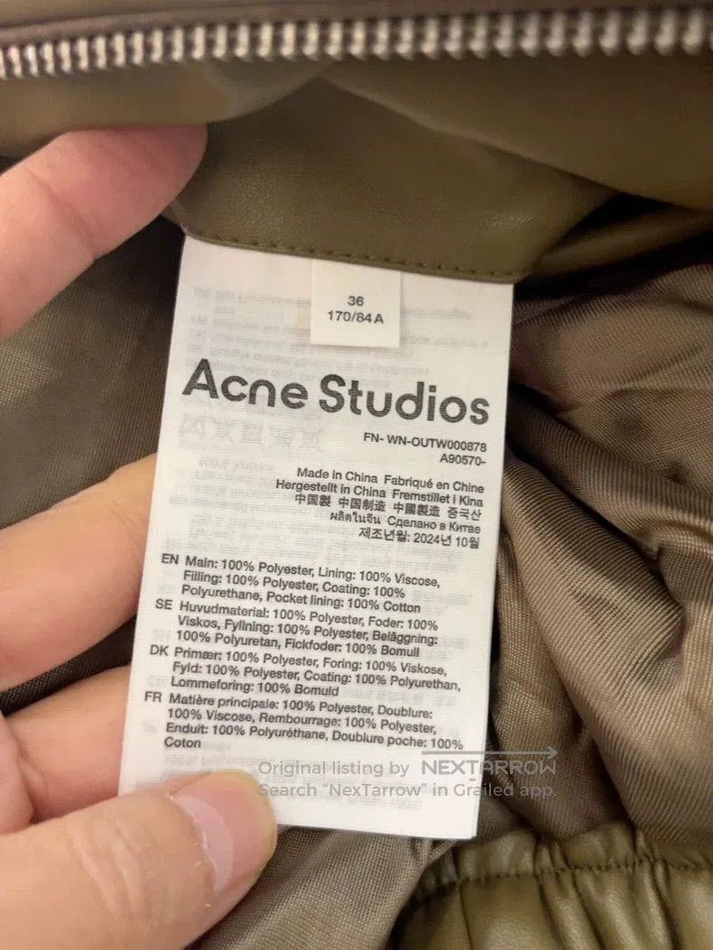 Acne Studios Acne Studios women's leather jacket. Size US S / EU 44-46 / 1 - 8 Thumbnail