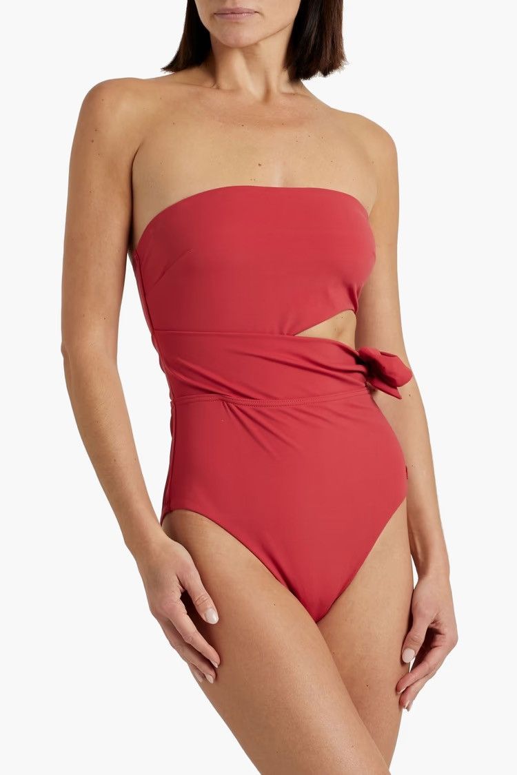 Zimmermann ZIMMERMANN Cutout bandeau swimsuit size AU 0/US 4 MSRP $295 Size ONE SIZE - 2 Thumbnail