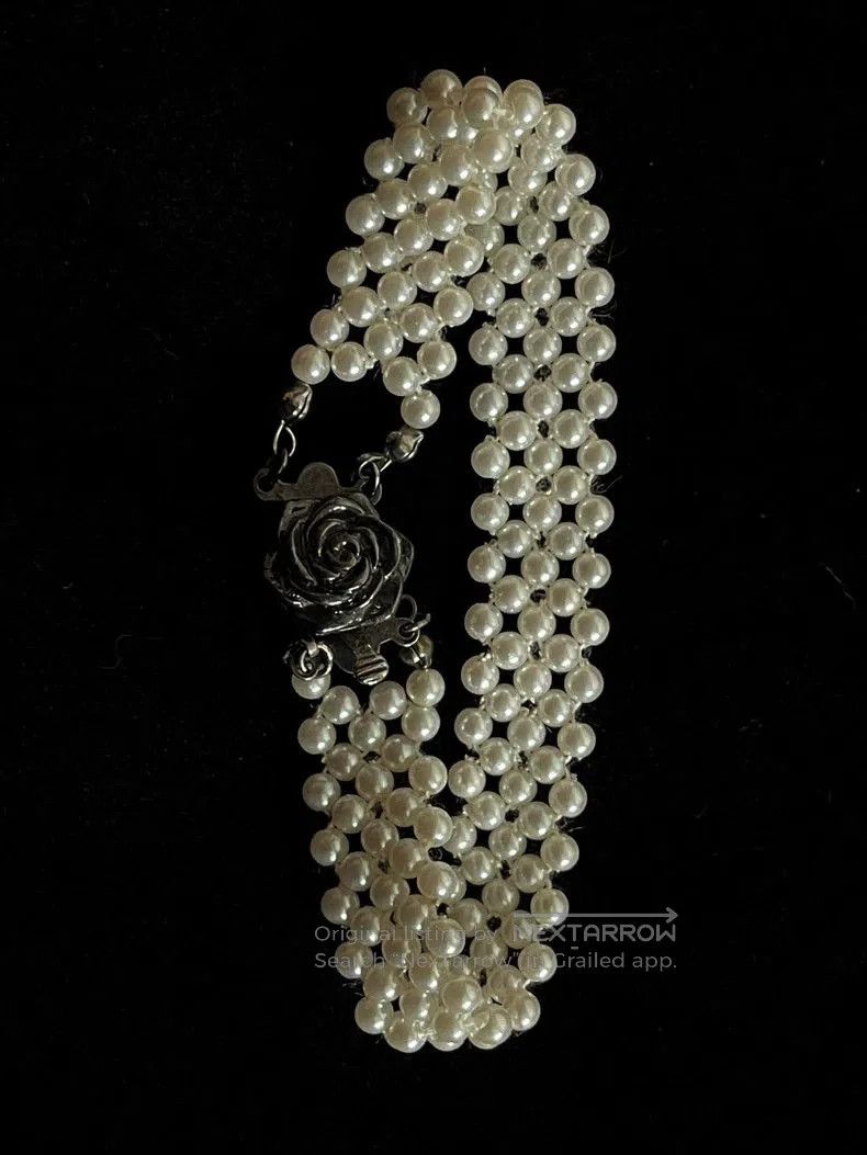 Kenzo Kenzo Pearl Rose Necklace Bracelet Set. Size ONE SIZE - 6 Thumbnail