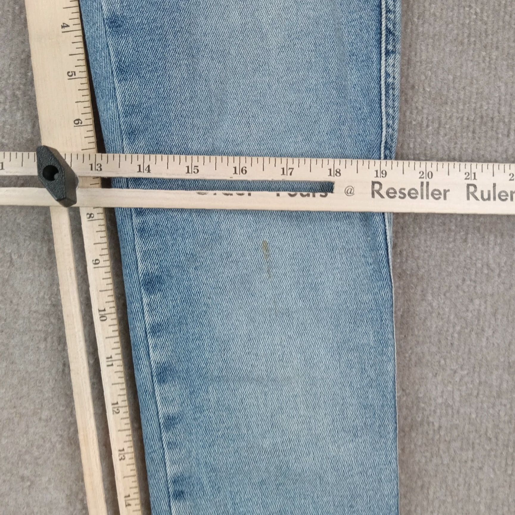 Vintage We The Free Women's Blue Denim Skinny Jeans Size 25 Stretch Casual Size 42" / US 20 - 4 Thumbnail
