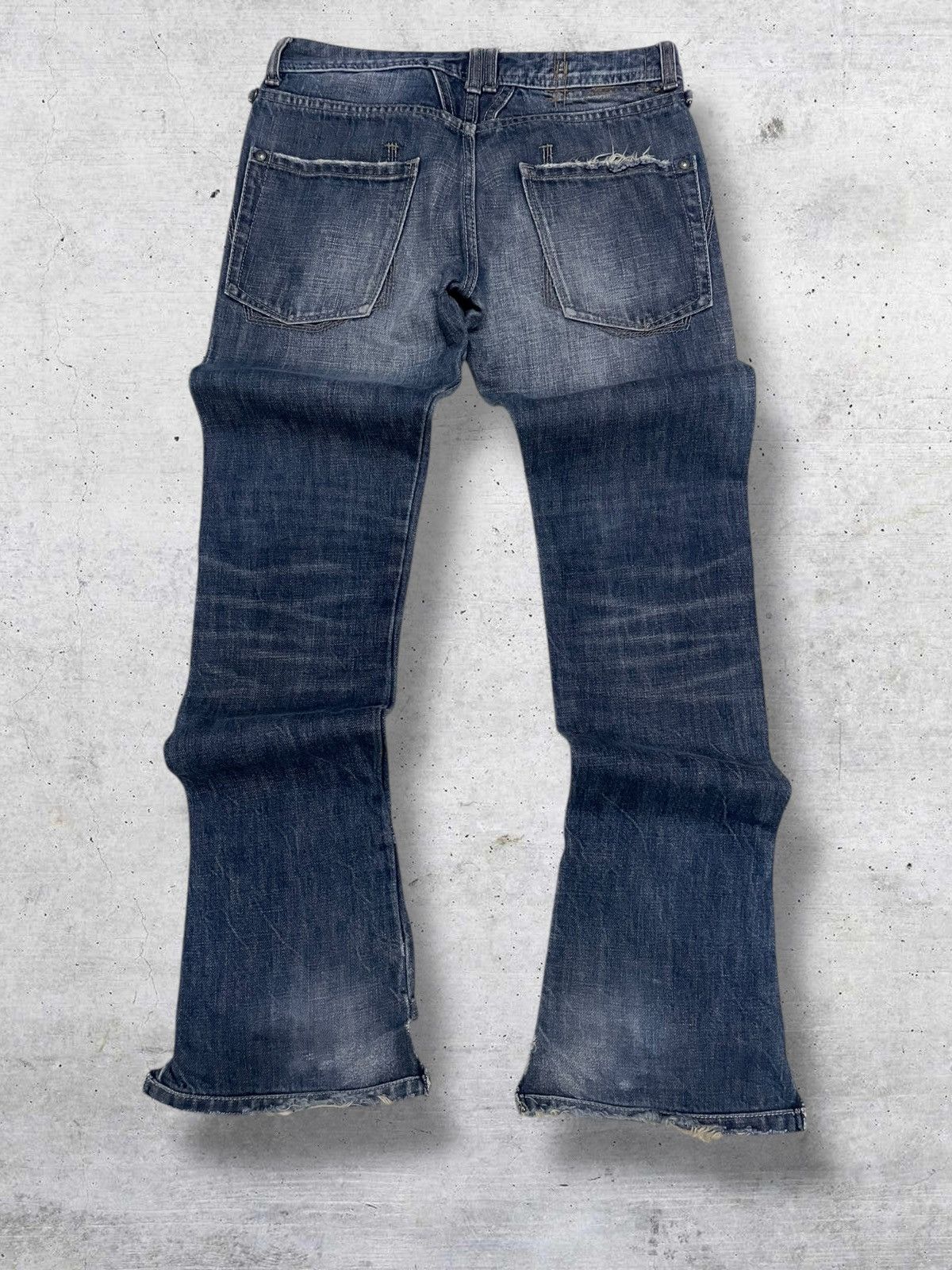Marithe + Francois Girbaud VINTAGE MARITHE FRANCOIS GIRBAUD DESIGNER 90S FLARED DENIM Size US 26 / EU 42 - 9 Thumbnail