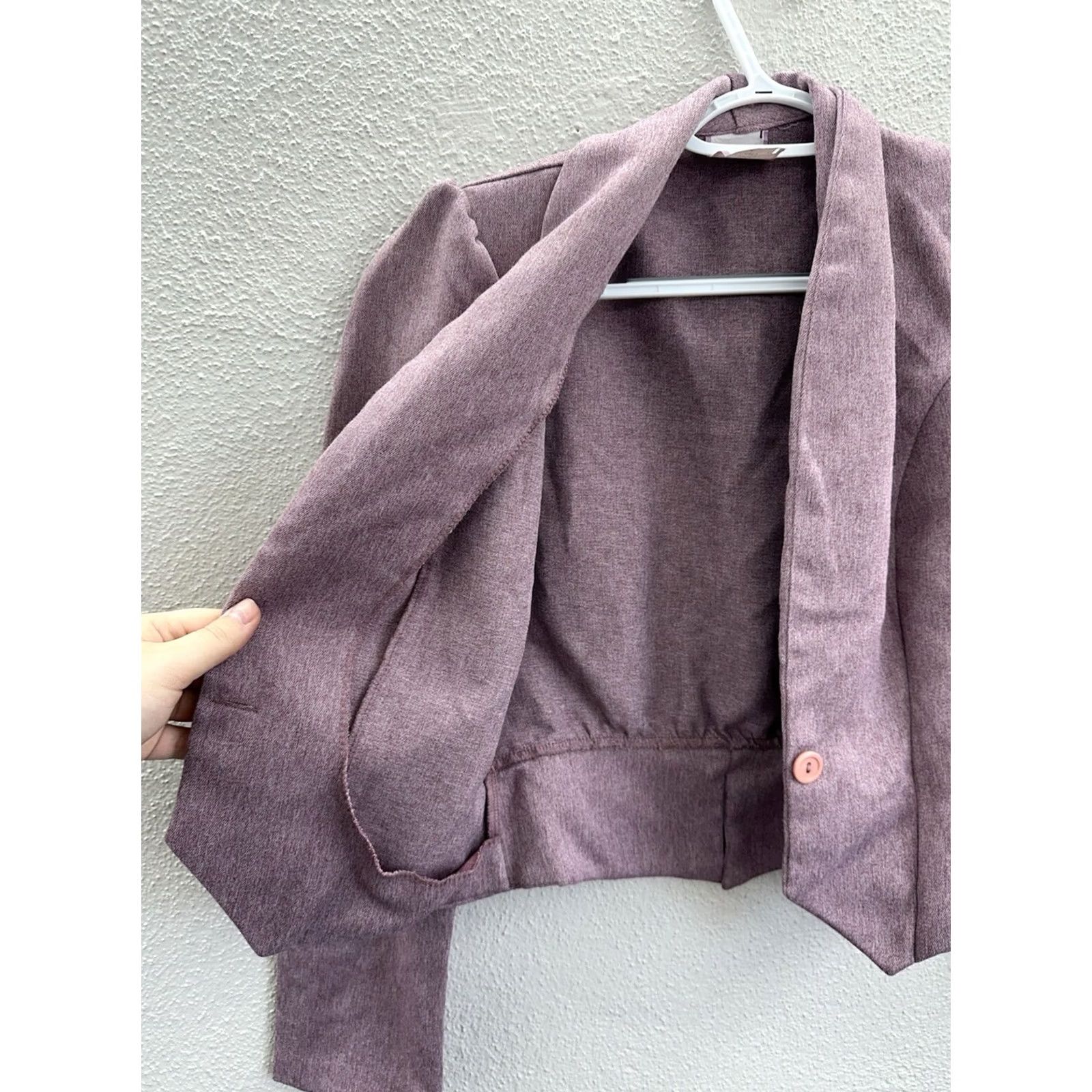 Vintage VINTAGE Unbranded Blazer Womens Purple Size 34 Long Sleeve Button VTG Size XXS / US 00 / IT 34 - 4 Thumbnail