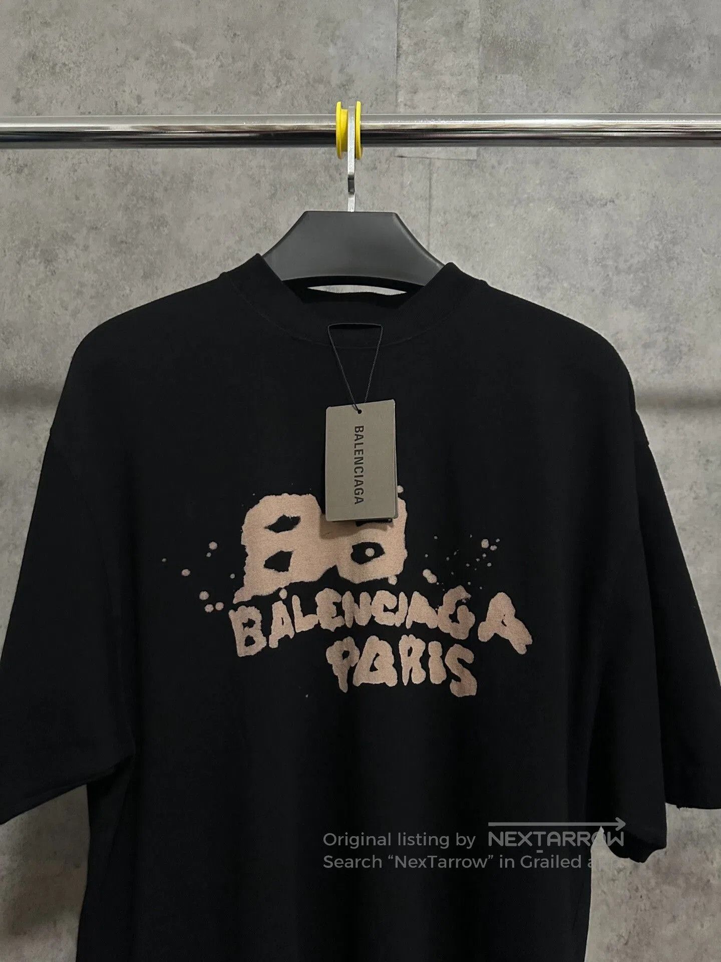 Balenciaga balenciaga black ink splash t. Size US S / EU 44-46 / 1 - 2 Thumbnail