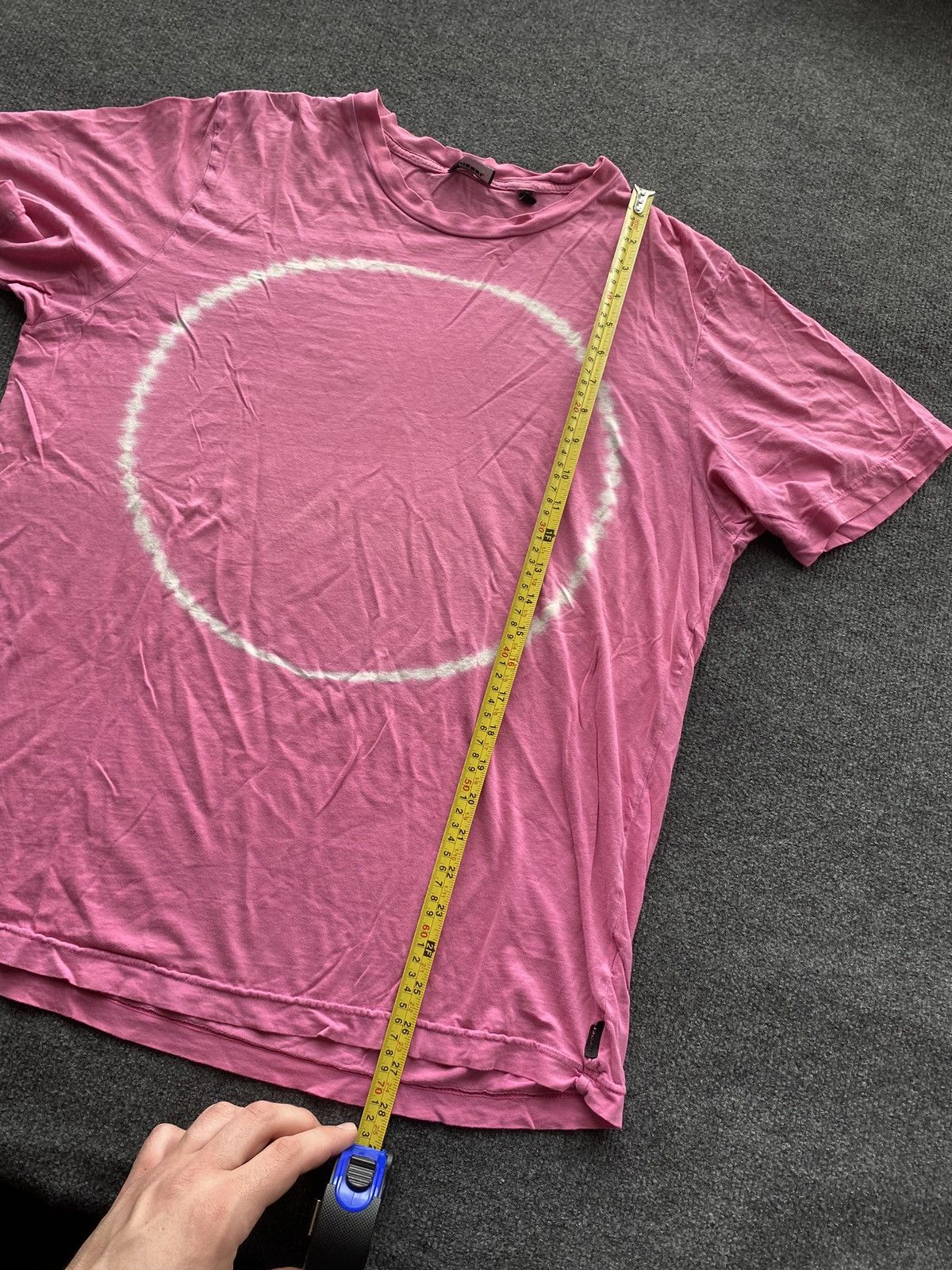 Diesel 🔥Opium Punk Diesel Pink Circle Logo Faded goth emo tee L Size US L / EU 52-54 / 3 - 6 Thumbnail