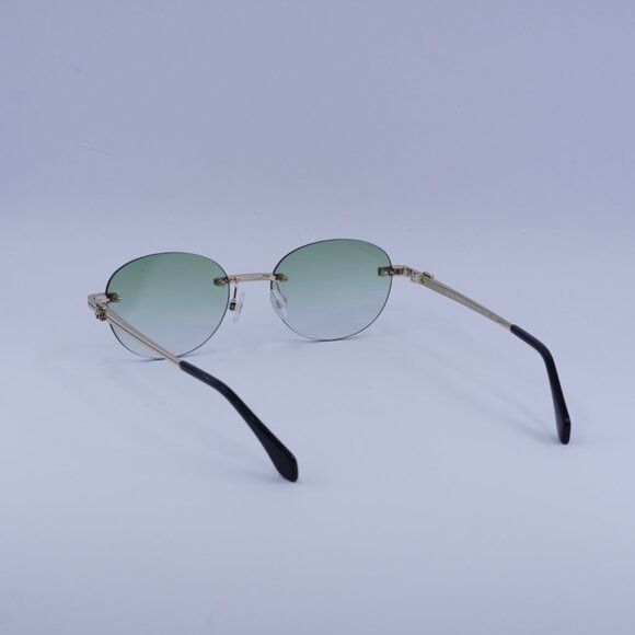 Palm Angels Palm Angels PERI10H CRYSTAL 7654 Sunglasses Gold Oval Frame Size ONE SIZE - 6 Thumbnail