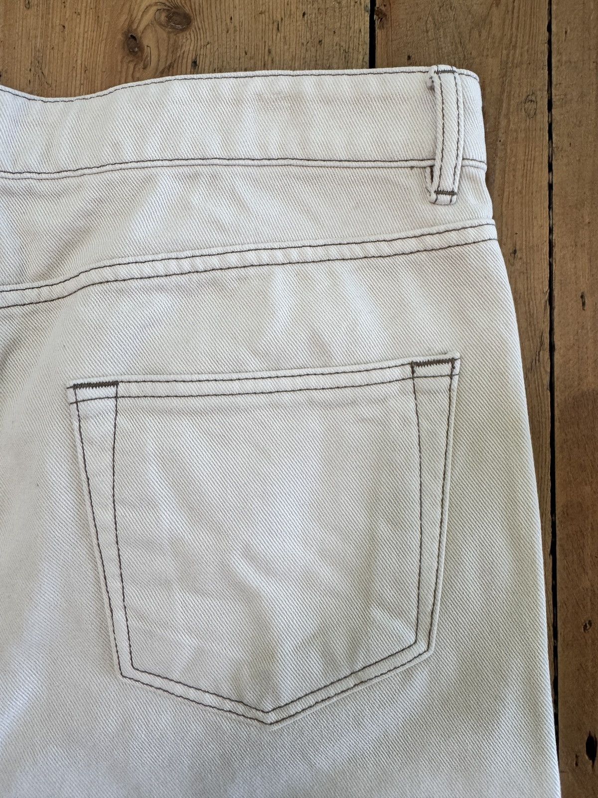 Rick Owens Drkshdw Fogachine cropped Collapse jeans in natural Size US 34 / EU 50 - 7 Thumbnail