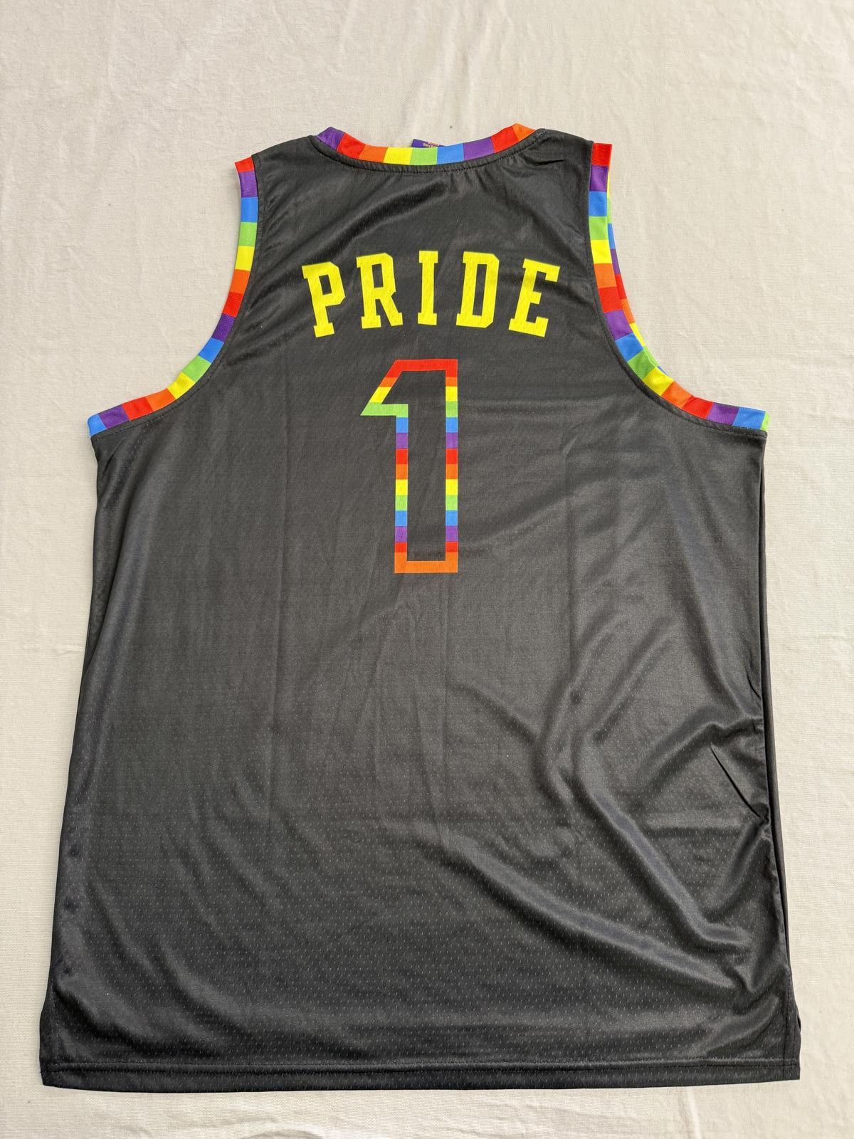 Designer Gay Pride Los Angeles NBA Lakers Basketball Jersey #1 - XL Size US XL / EU 56 / 4 - 2 Thumbnail