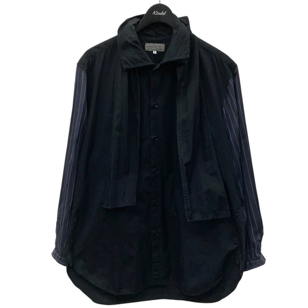 Yohji Yamamoto YOHJI YAMAMOTO 19SS Arm stripe shirt with scarf Size US L / EU 52-54 / 3 - 1 Thumbnail