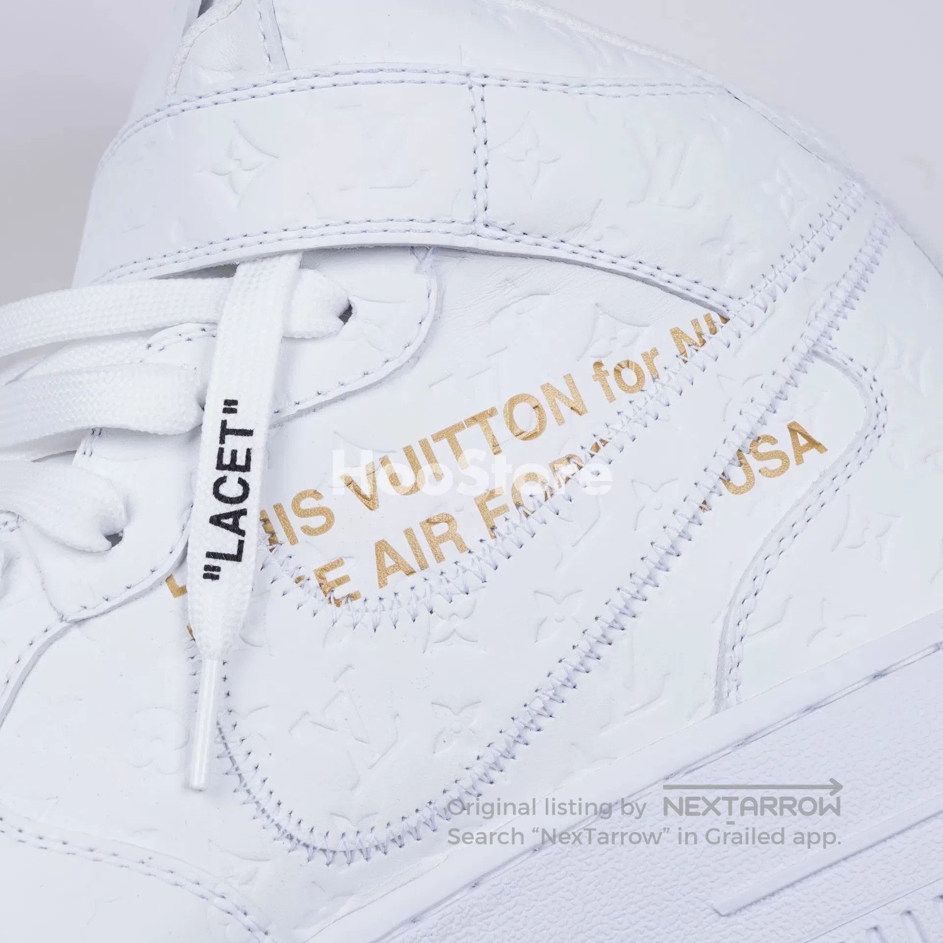 Louis Vuitton Louis Vuitton x Nike Air Force 1 Sneakers. Size US 9 / EU 42 - 4 Thumbnail