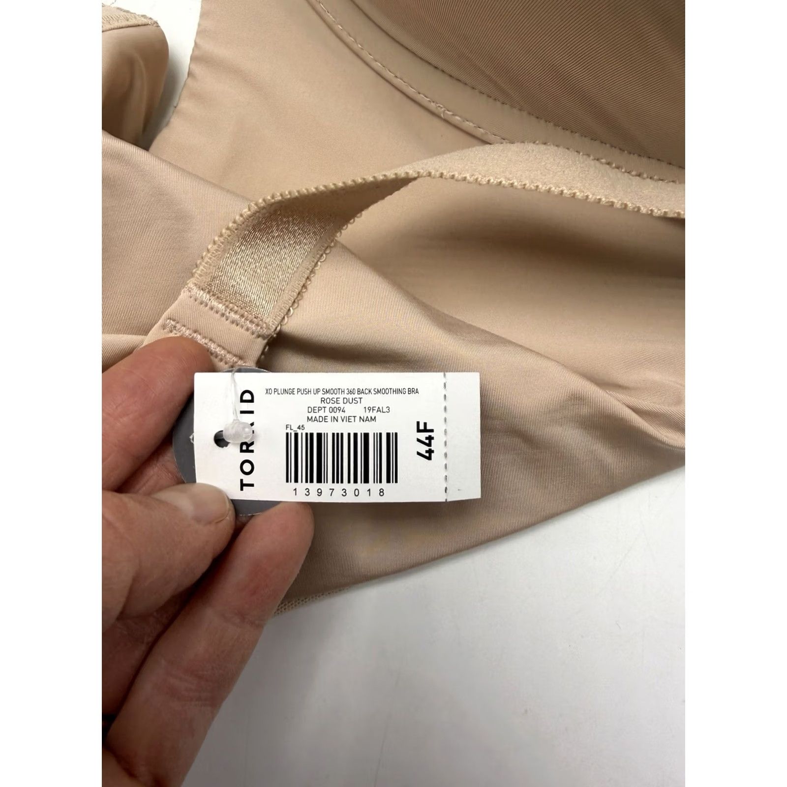 Torrid Torrid Curve XO 360 Back Smoothing Plunge Push Up Bra Underwire Beige 44F Women Size ONE SIZE - 4 Thumbnail
