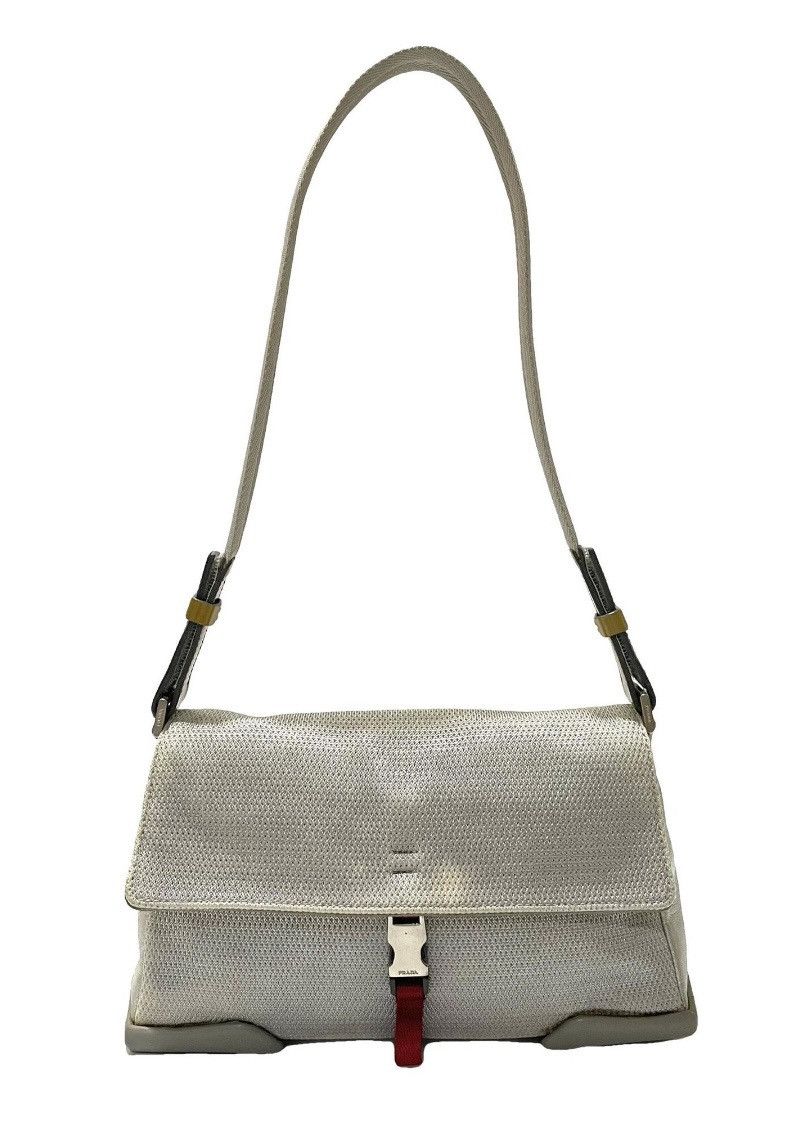 vintage Prada Sport - Linea Rossa Shoulder Bag in Silver, Women's