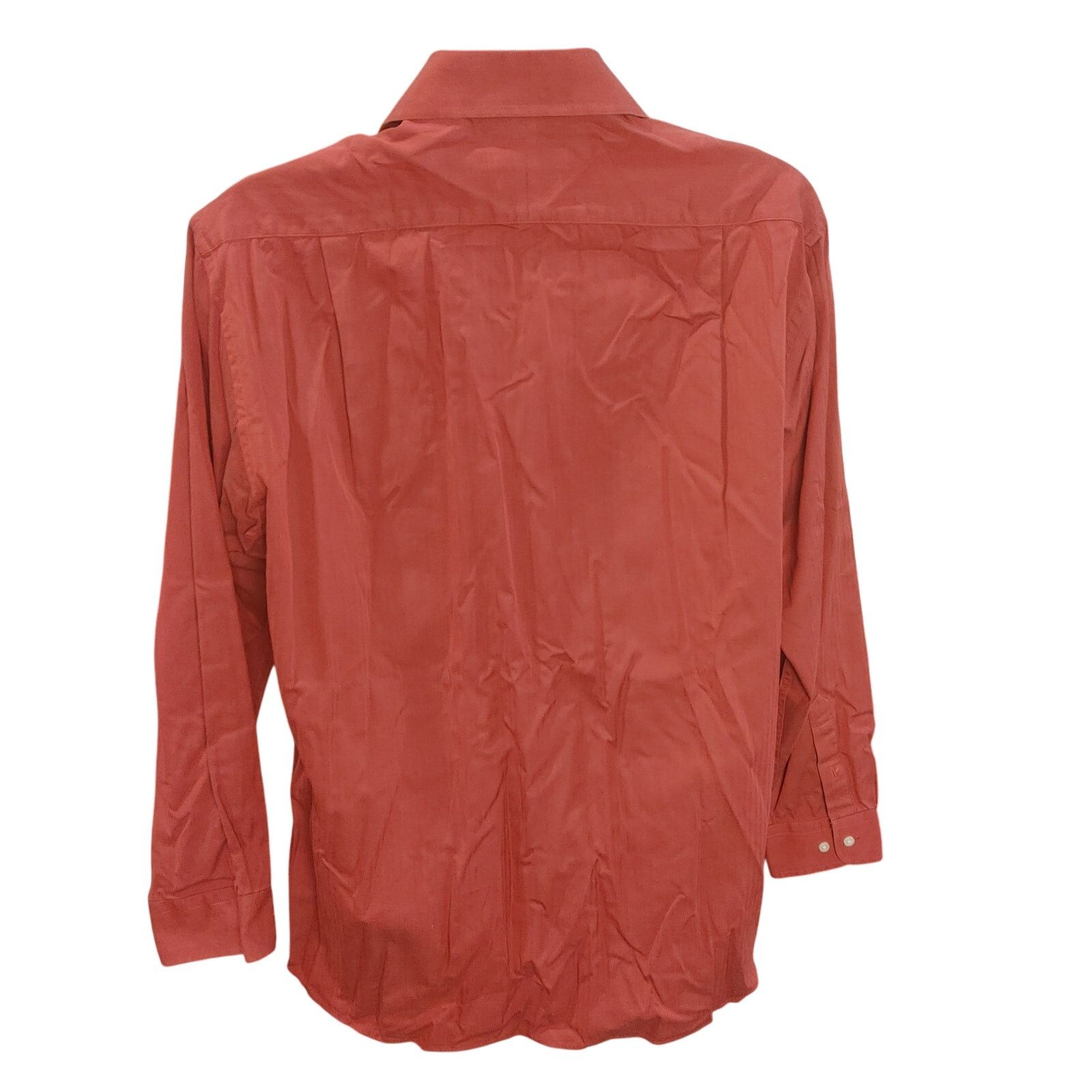 Other Henry Jacobson Mens 16.5 Red Fine 2-Ply Cotton Dress Shirt Size US L / EU 52-54 / 3 - 2 Thumbnail