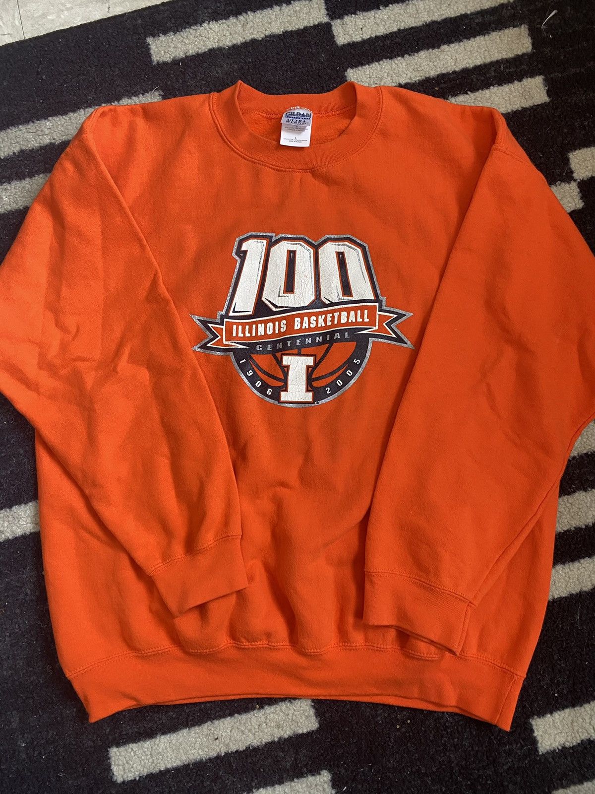 Gildan × Vintage Illini Basketball Centennial 100 Yr Crewneck (2005) Size US L / EU 52-54 / 3 - 1 Thumbnail