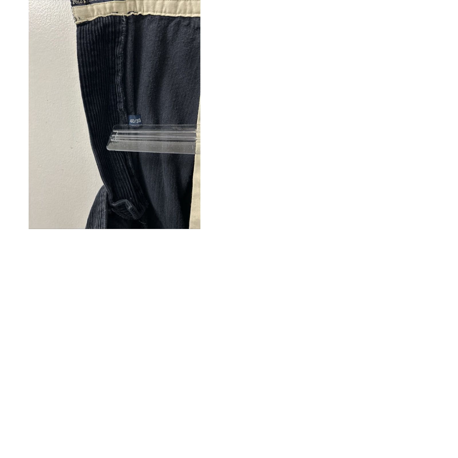 Polo Ralph Lauren VTG Polo Ralph Lauren Andrew Corduroy Pants Mens 40x30 Navy Pleated Trousers Size US L / EU 52-54 / 3 - 9 Thumbnail