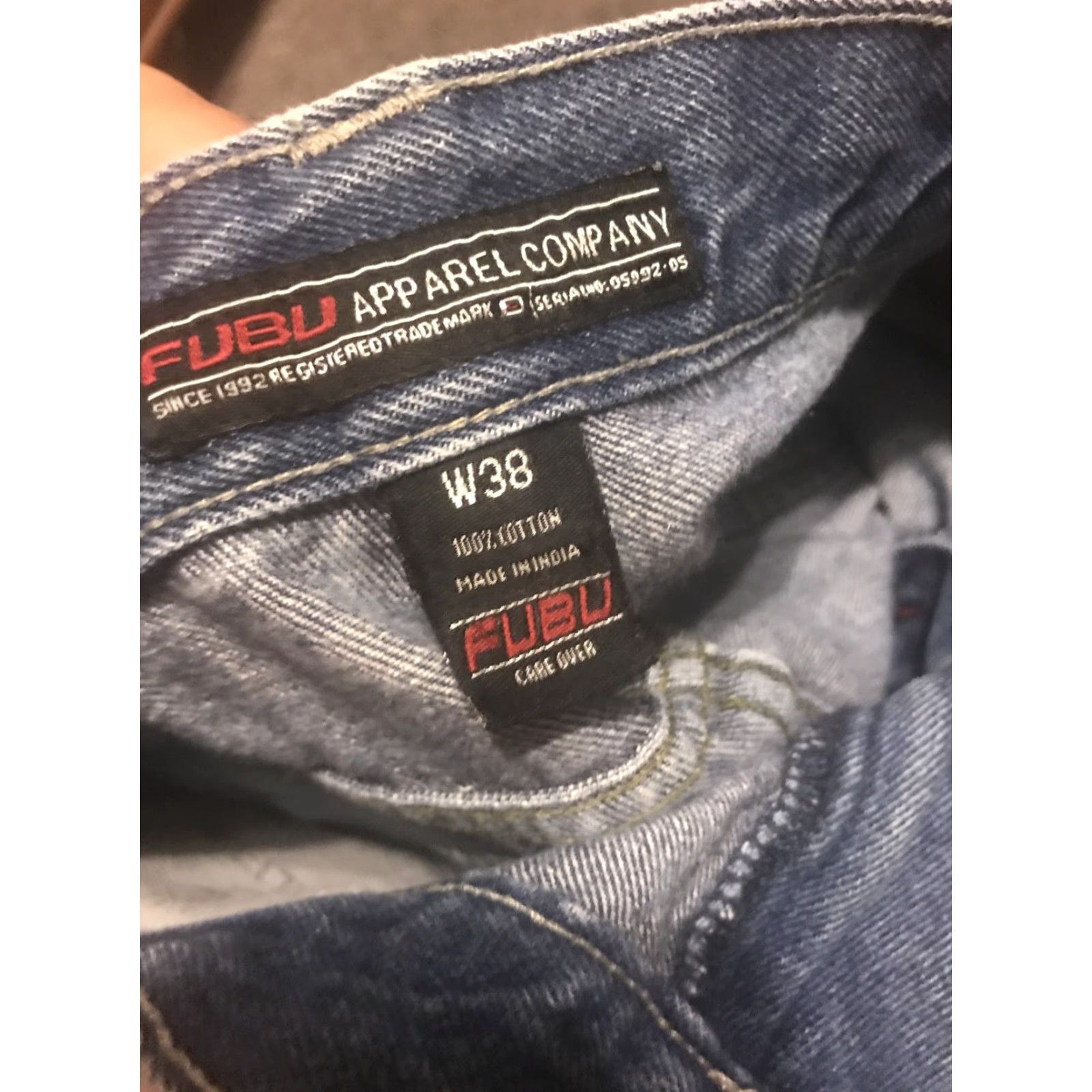 Fubu Vintage FUBU Shorts Mens 38 Blue Denim Baggy Cargo Pocket 5-Pocket Design JNCO Cargo Shorts Mens Regular Blue Denim Size US 38 / EU 54 - 5 Thumbnail