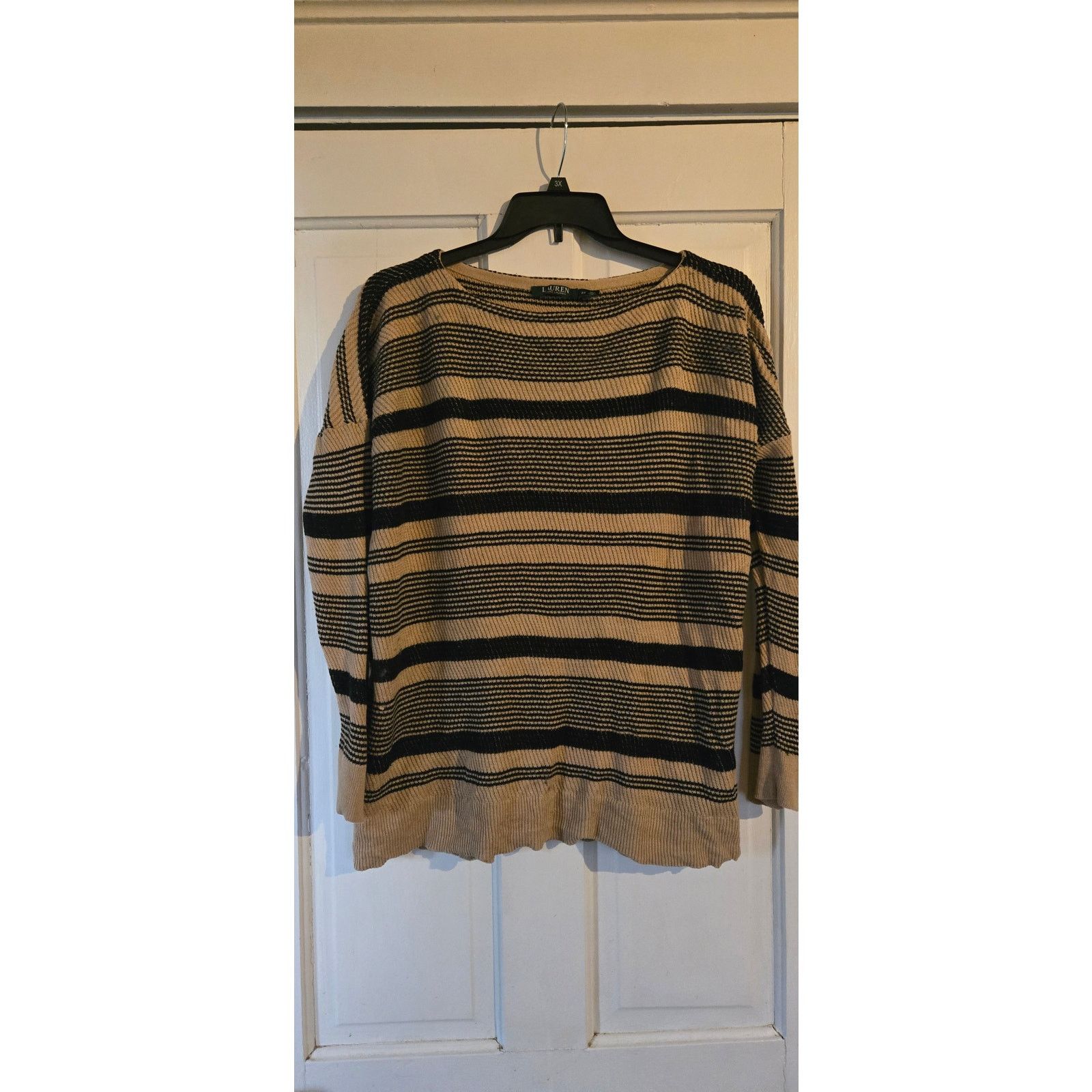 Ralph Lauren Lauren Ralph Lauren Striped Linen-Cotton Sweater, size 2X Size XXL / US 16-18 / IT 52-54 - 1 Thumbnail