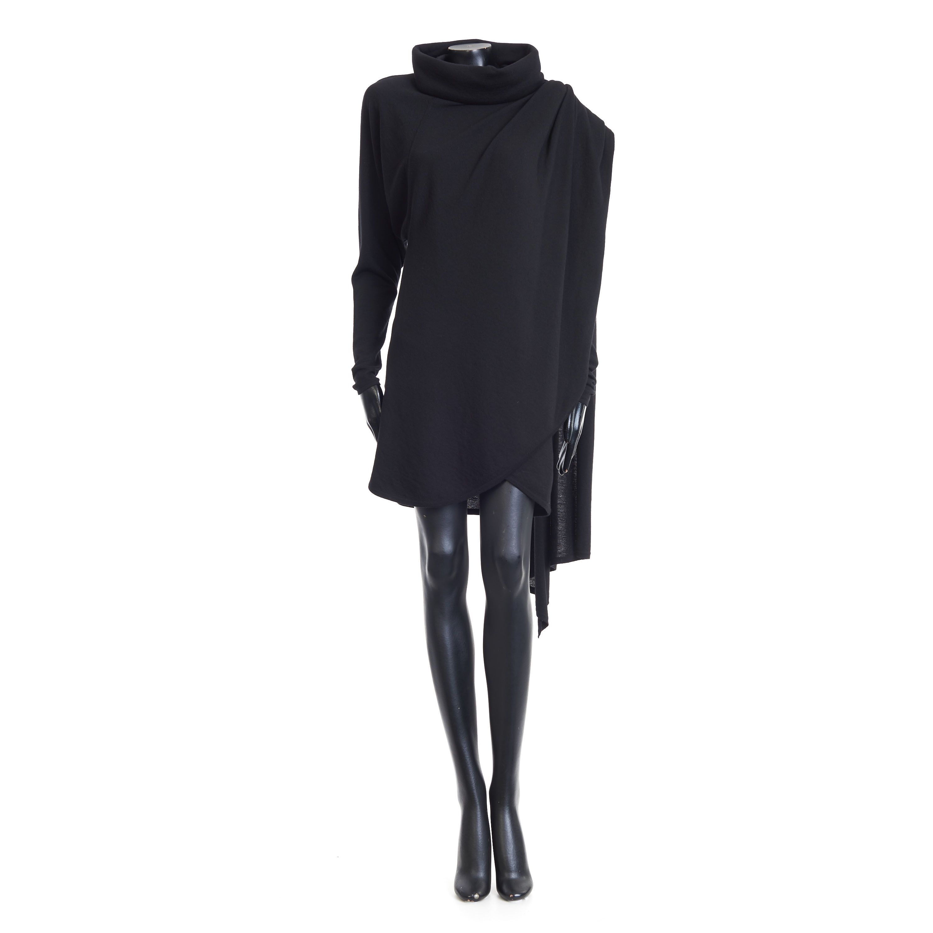 Saint Laurent Paris Hooded Dress In Wool Size M / US 6-8 / IT 42-44 - 1 Thumbnail