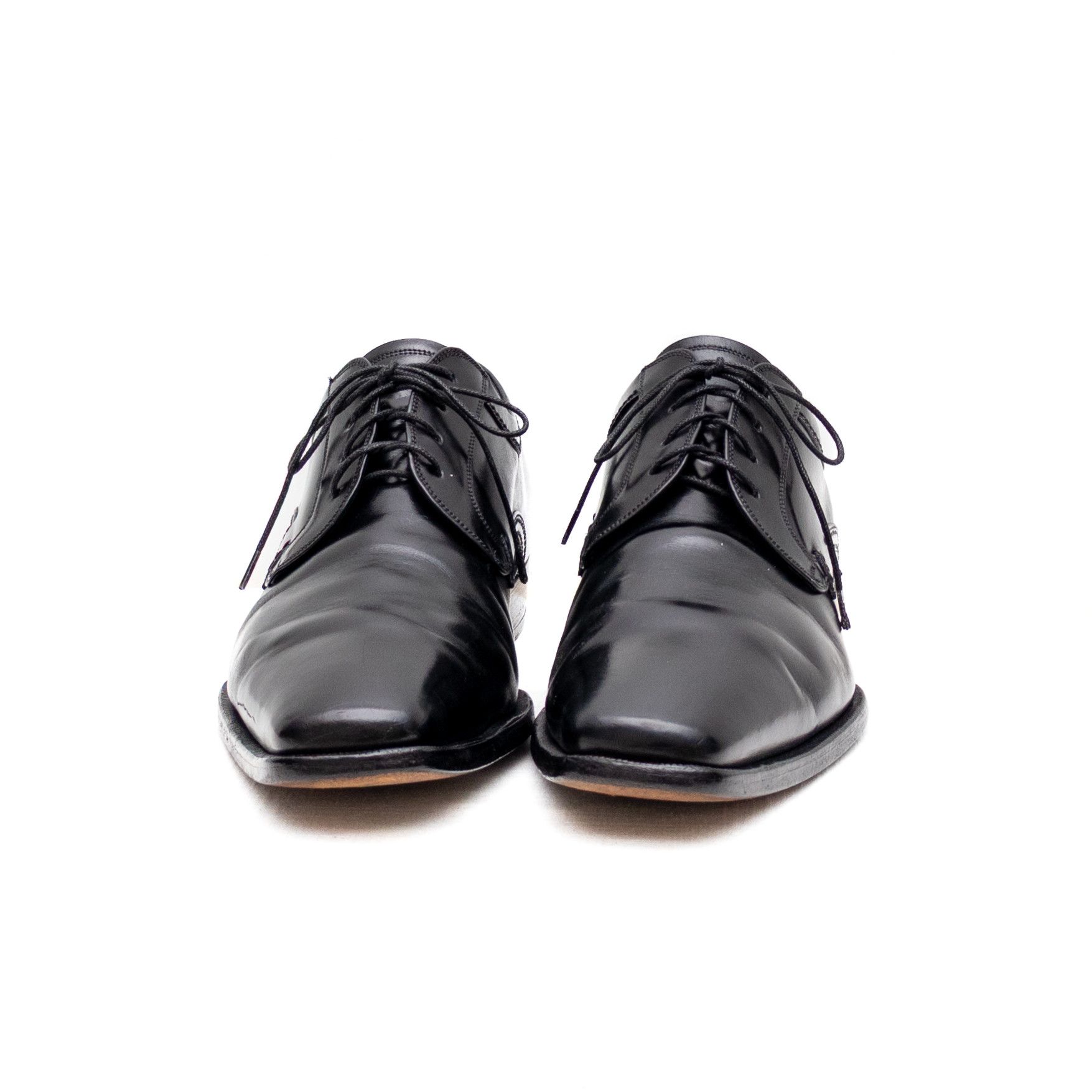 Dolce & Gabbana Dolce & Gabbana Men’s Black Leather Oxford Dress Shoes US 9 Size US 9 / EU 42 - 4 Thumbnail