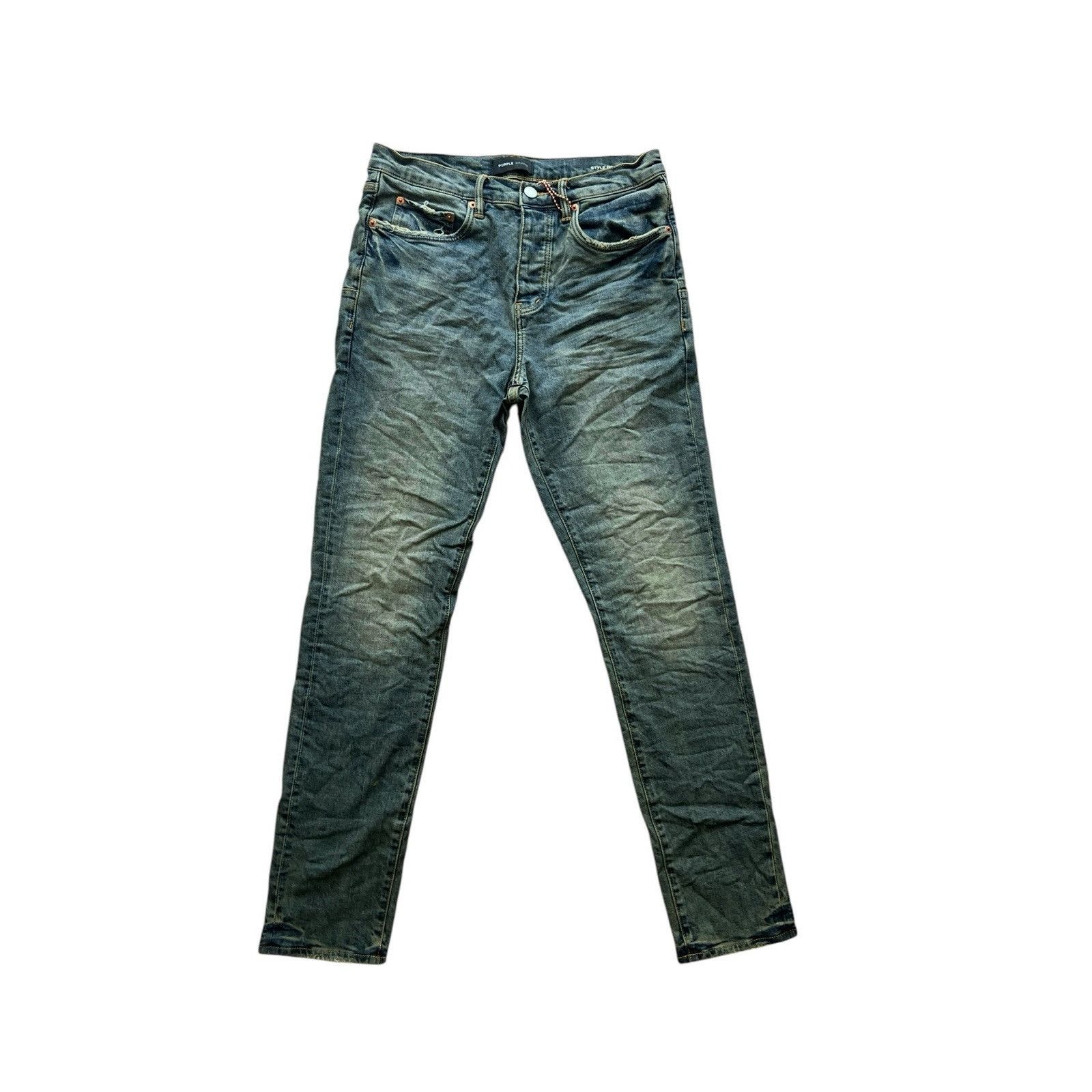 Purple × Purple Brand Purple Brand Jeans Men Slim Straight Blue P005 Size 30/32 Size US 30 / EU 46 - 2 Thumbnail