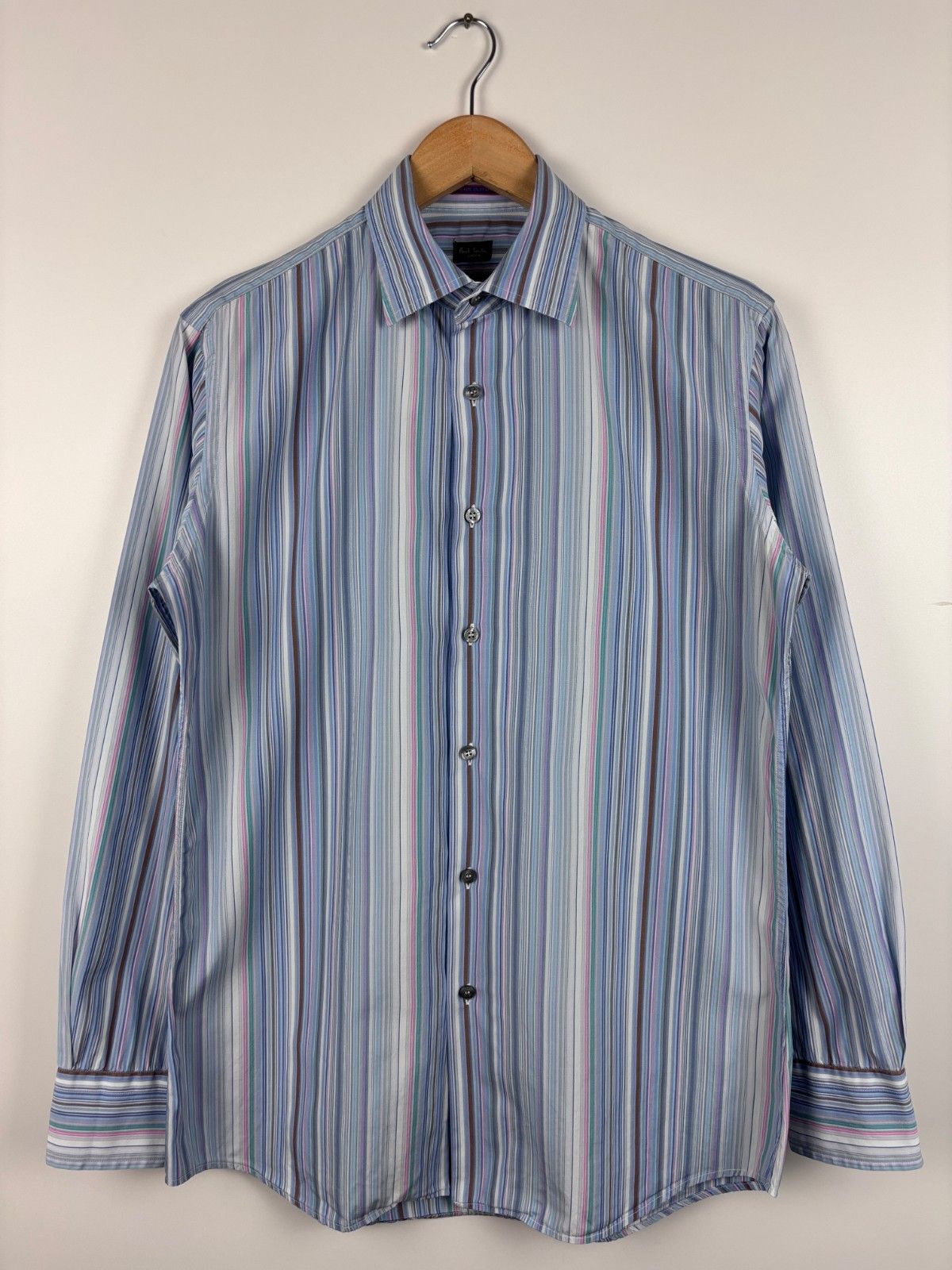 Paul Smith Paul Smith London Striped Long Sleeve Shirt Slim ~M Size US M / EU 48-50 / 2 - 1 Thumbnail