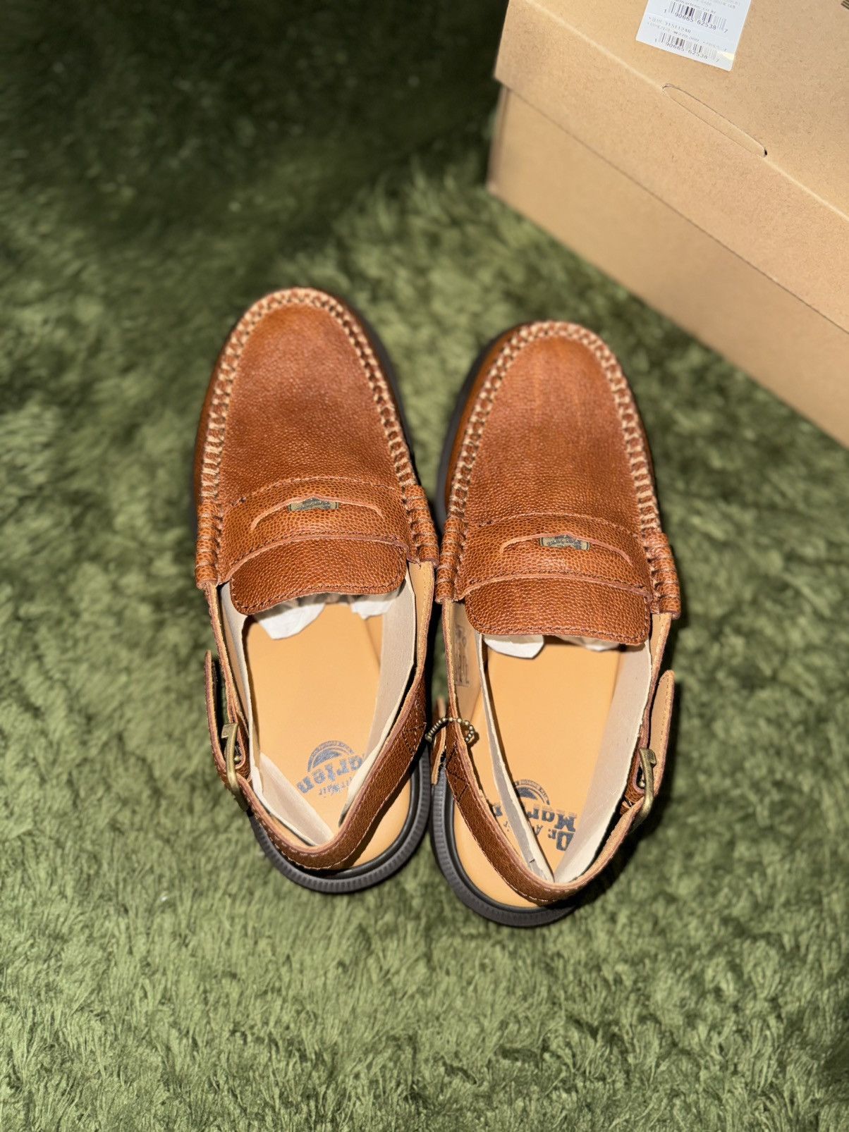 Dr. Martens [US 8] Dr. Martens Penton Slingback Leather Loafer Brown Size US 8 / EU 41 - 3 Thumbnail