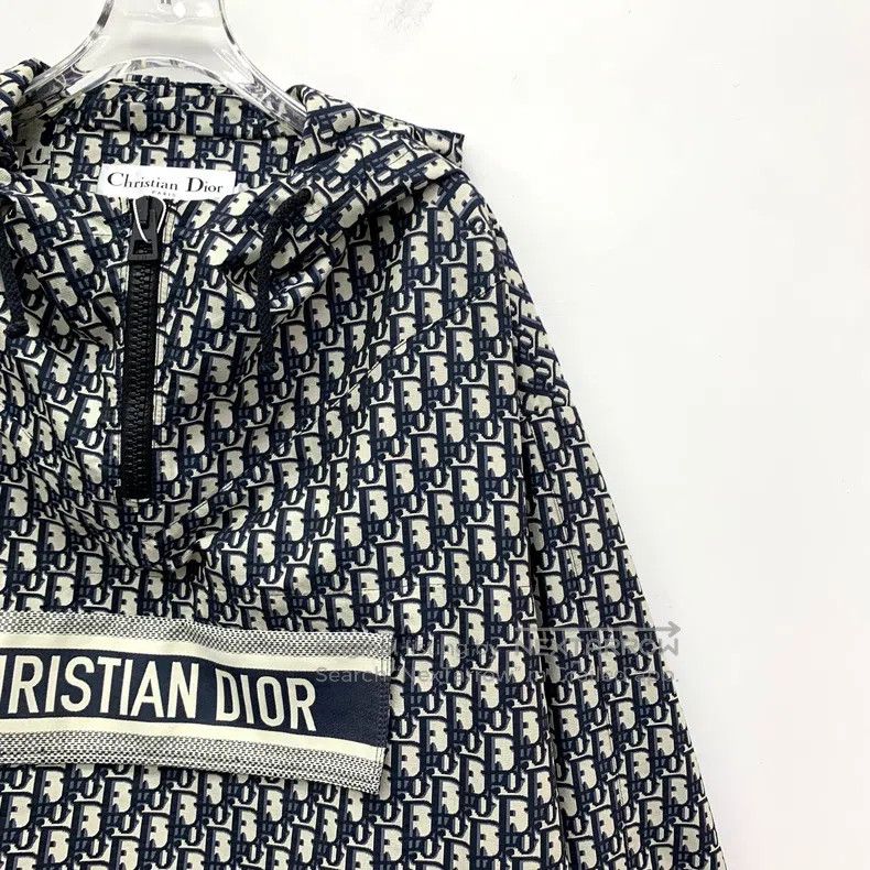 Dior Dior Colour block logo jacquard full print hooded semi-zip Size XS / US 0-2 / IT 36-38 - 3 Thumbnail