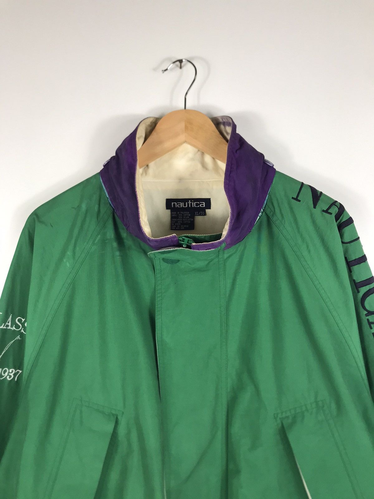 Nautica ⚡️Vintage Nautica Challange Windbreaker Jacket Size US XL / EU 56 / 4 - 4 Thumbnail