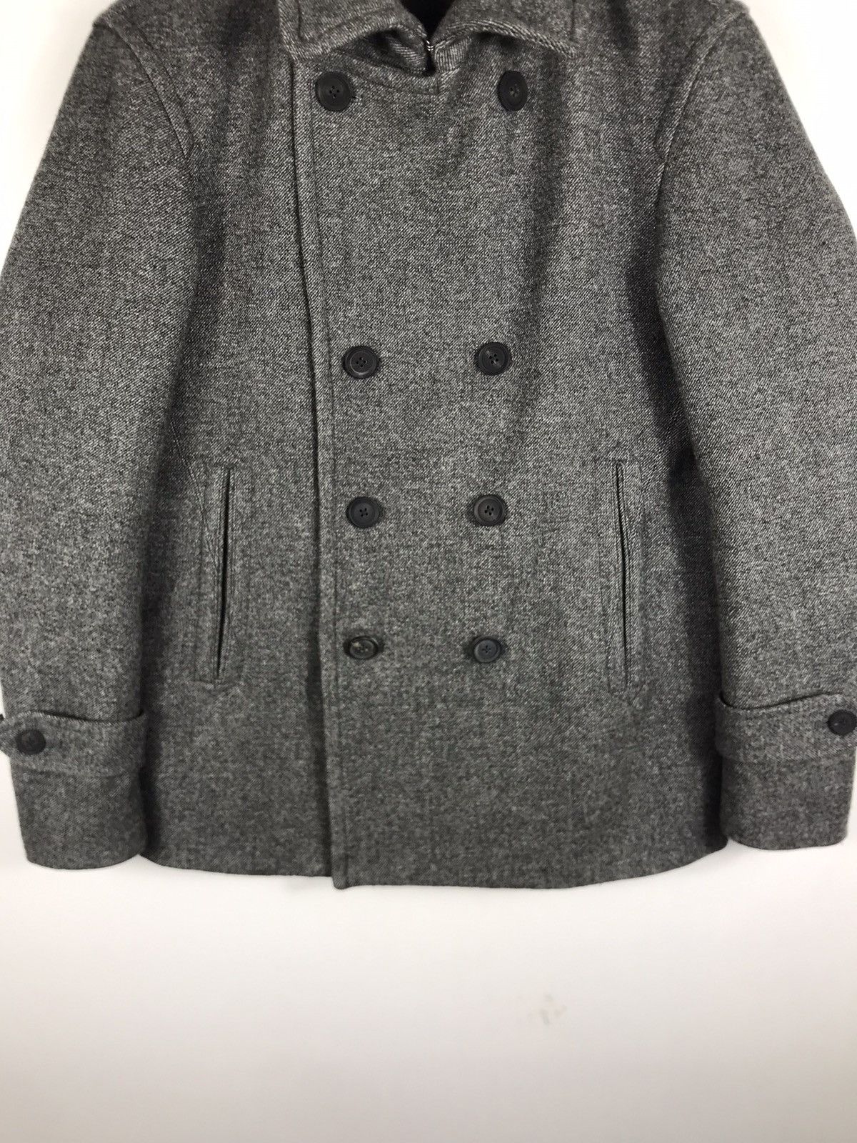 Edifice Japan 🔥417 Edifice Wool Doule Breast Peacoat Jacket Size US L / EU 52-54 / 3 - 5 Thumbnail