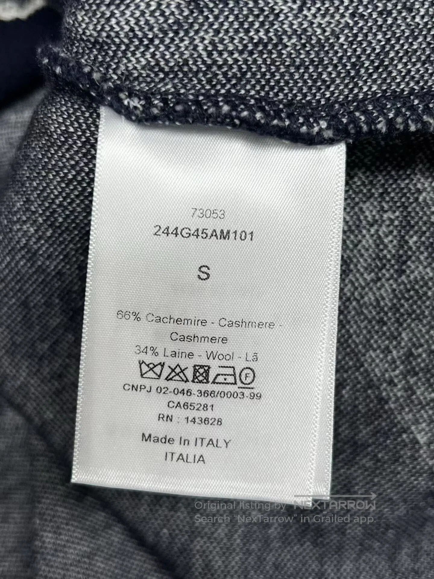 Dior Christian Dior Printed Cashmere Coat. Size S / US 4 / IT 40 - 7 Thumbnail