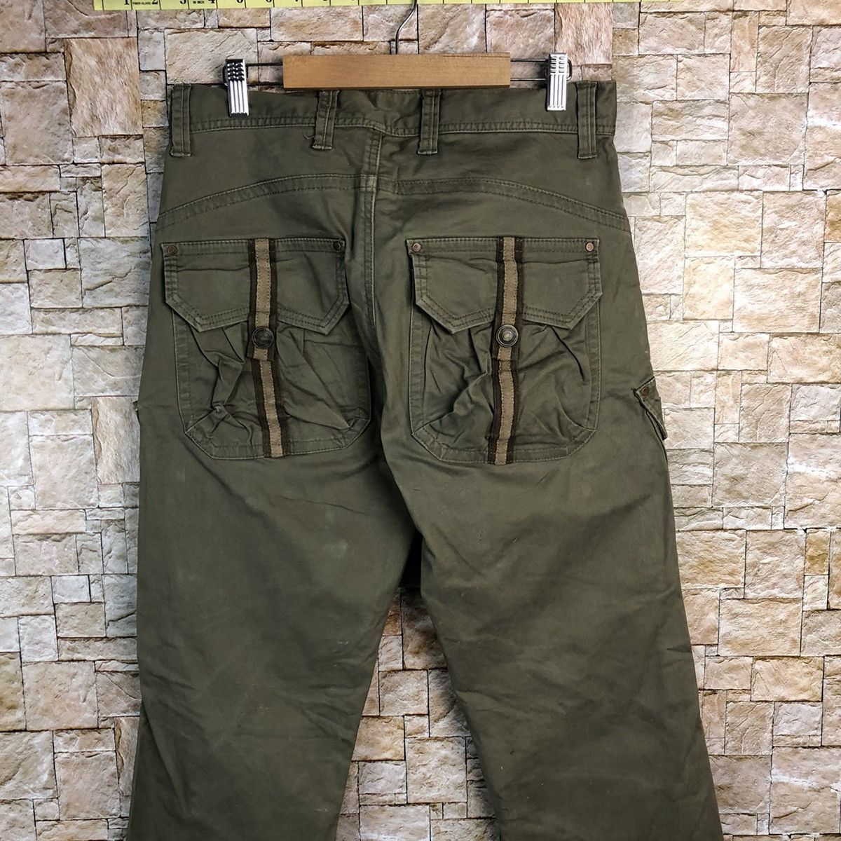 Japanese Brand Japanese Brand Green Cargo Multipocket Pants #A127 Size US 32 / EU 48 - 17 Thumbnail