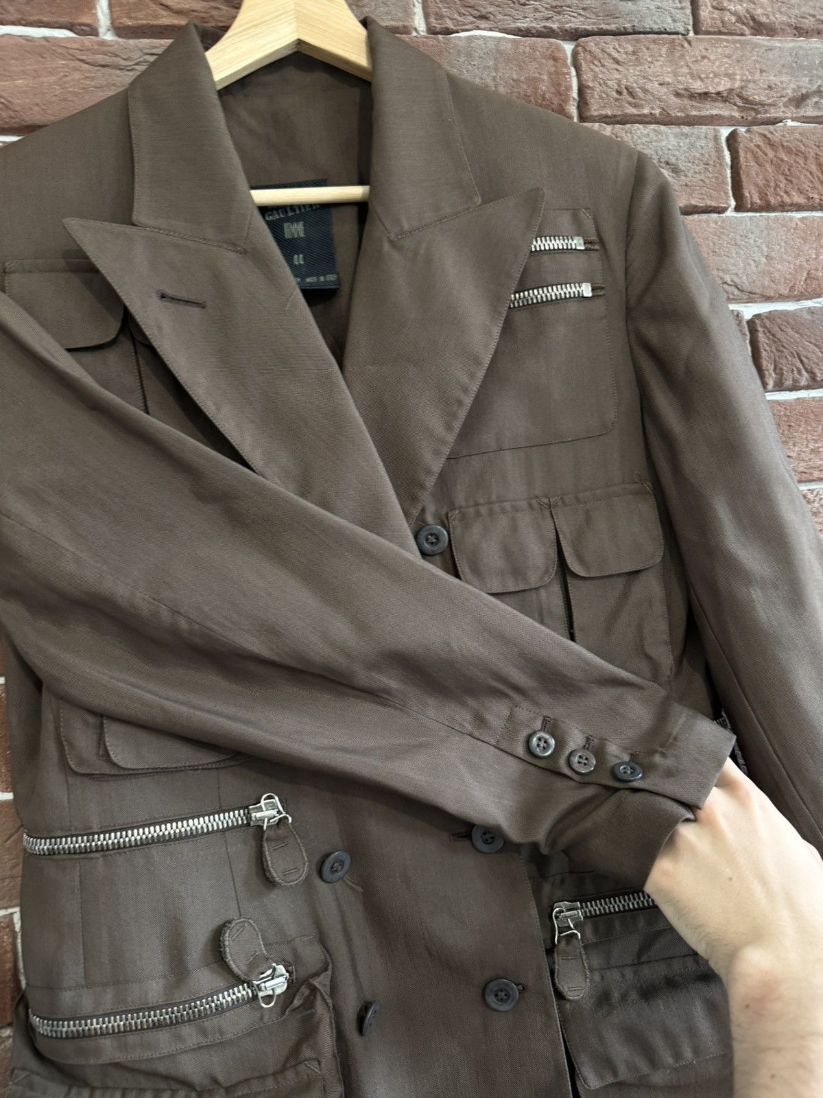 Jean Paul Gaultier 90s Archive Jean Paul Gaultier Multipocket Cargo blazer Size M / US 6-8 / IT 42-44 - 8 Thumbnail