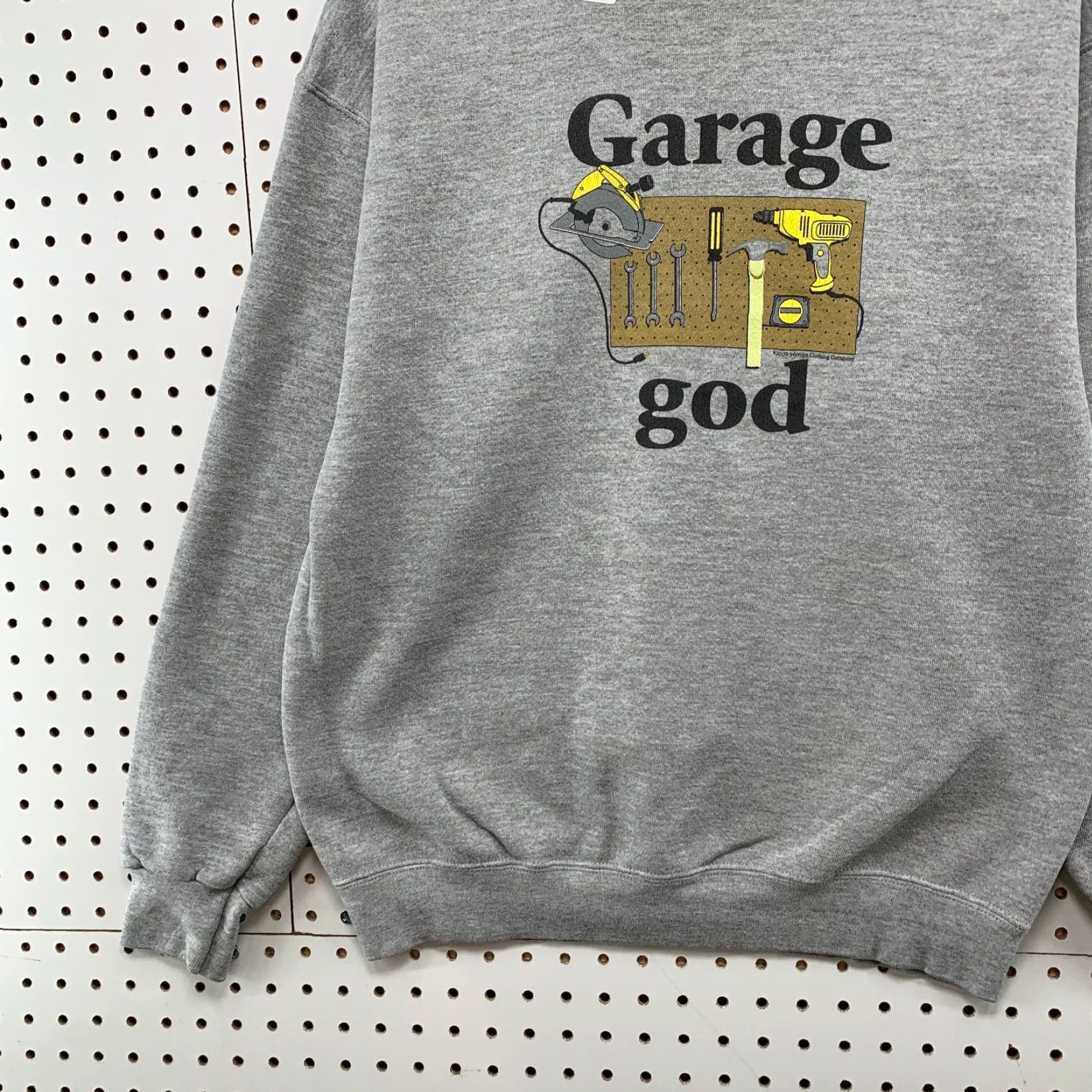 Lee VINTAGE Lee Sweatshirt Mens M Gray Graphic Tools Pullover Dad 90s Funny Garages USA Size US M / EU 48-50 / 2 - 5 Thumbnail
