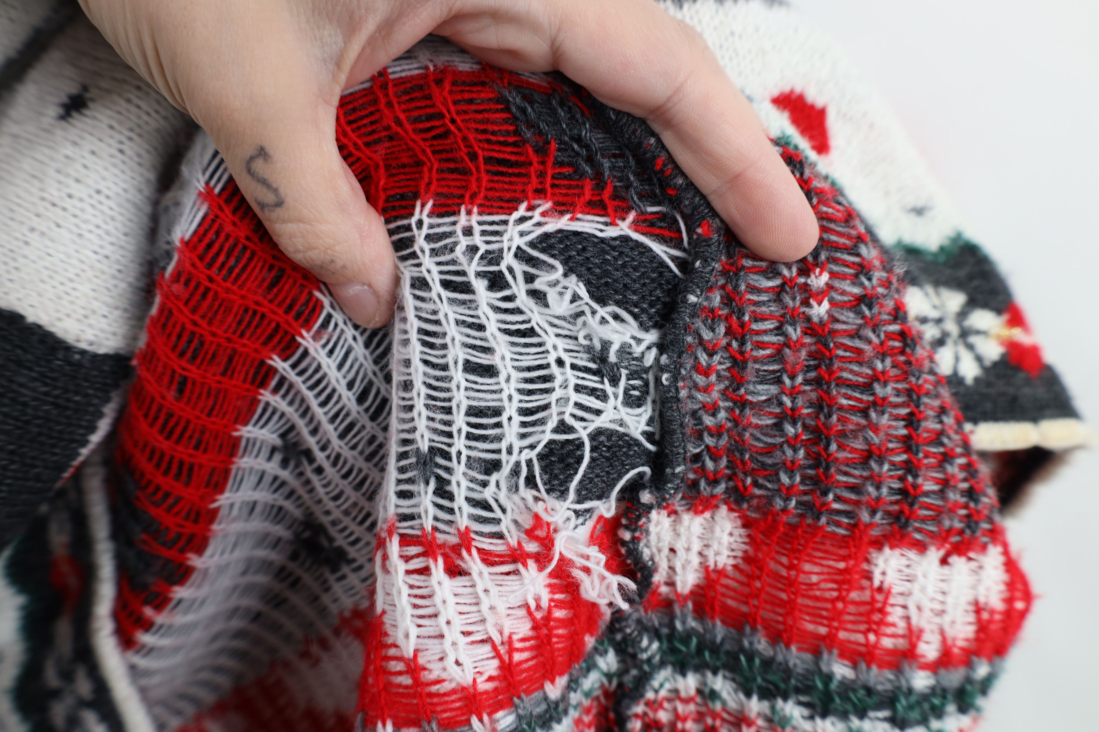 Vintage Vintage 90s Streetwear Heart Flower All Over Print Sweater Size M / US 6-8 / IT 42-44 - 11 Thumbnail
