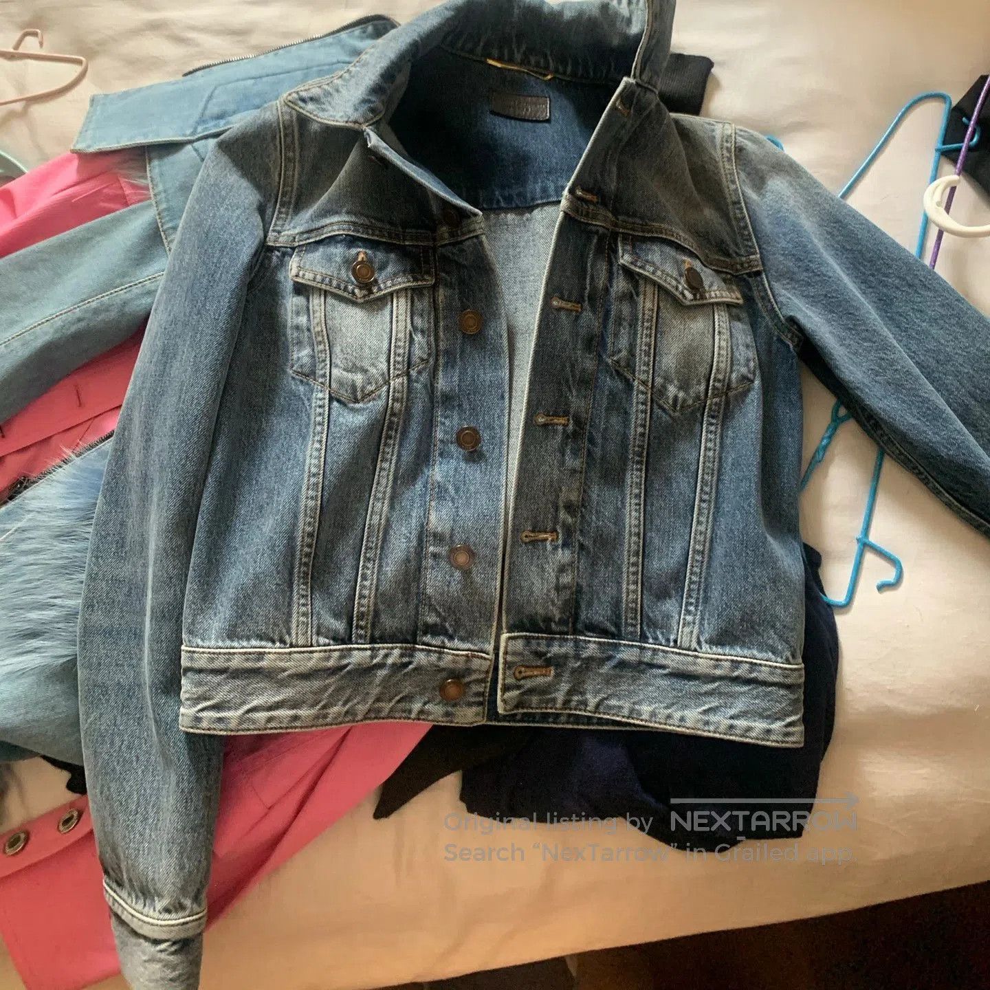 Saint Laurent Paris Saint Laurent Blue Denim Jacket. Size XS / US 0-2 / IT 36-38 - 5 Thumbnail