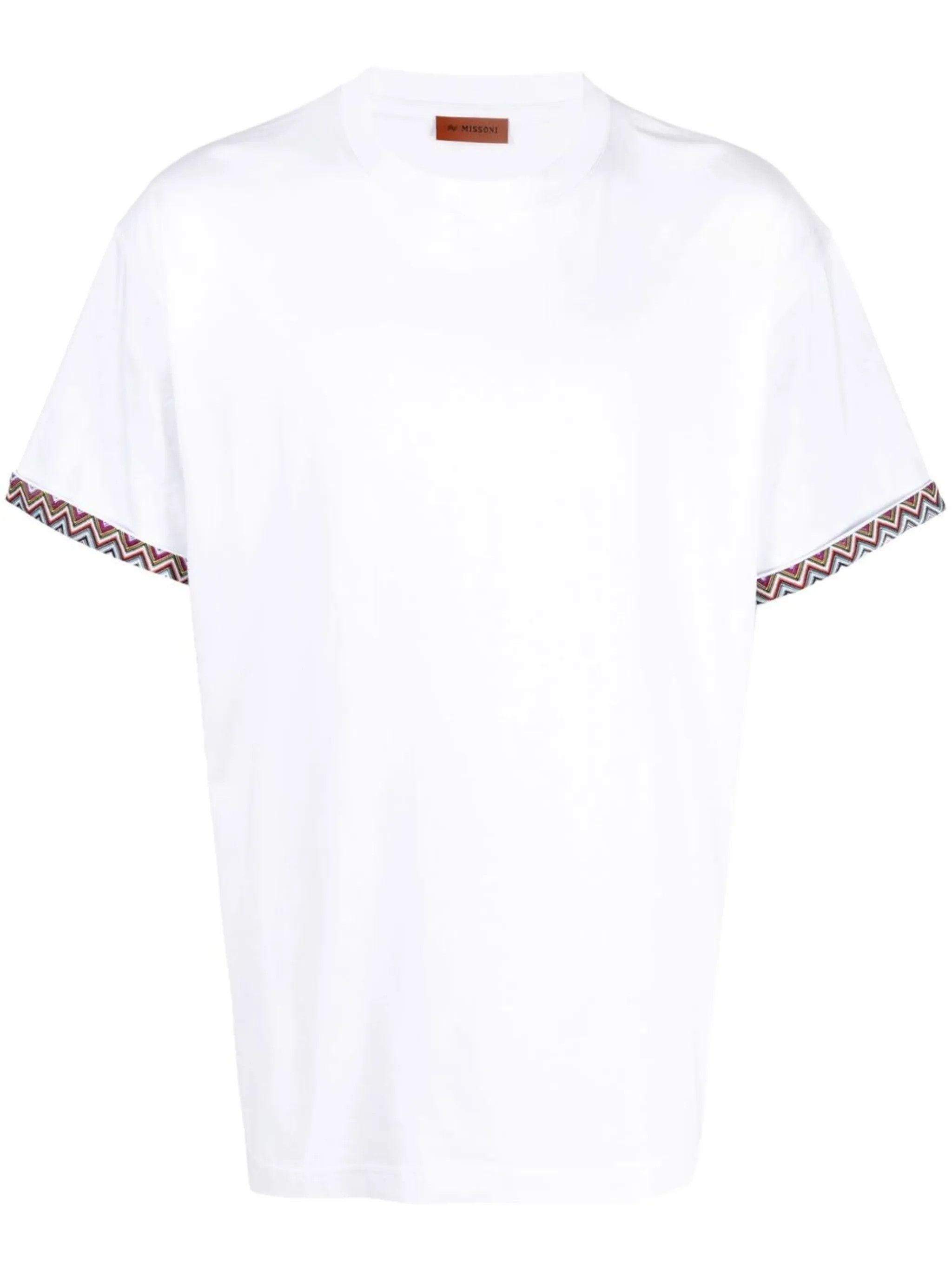 Missoni o1y0225 Crewneck T-Shirt in White Size US M / EU 48-50 / 2 - 1 Thumbnail