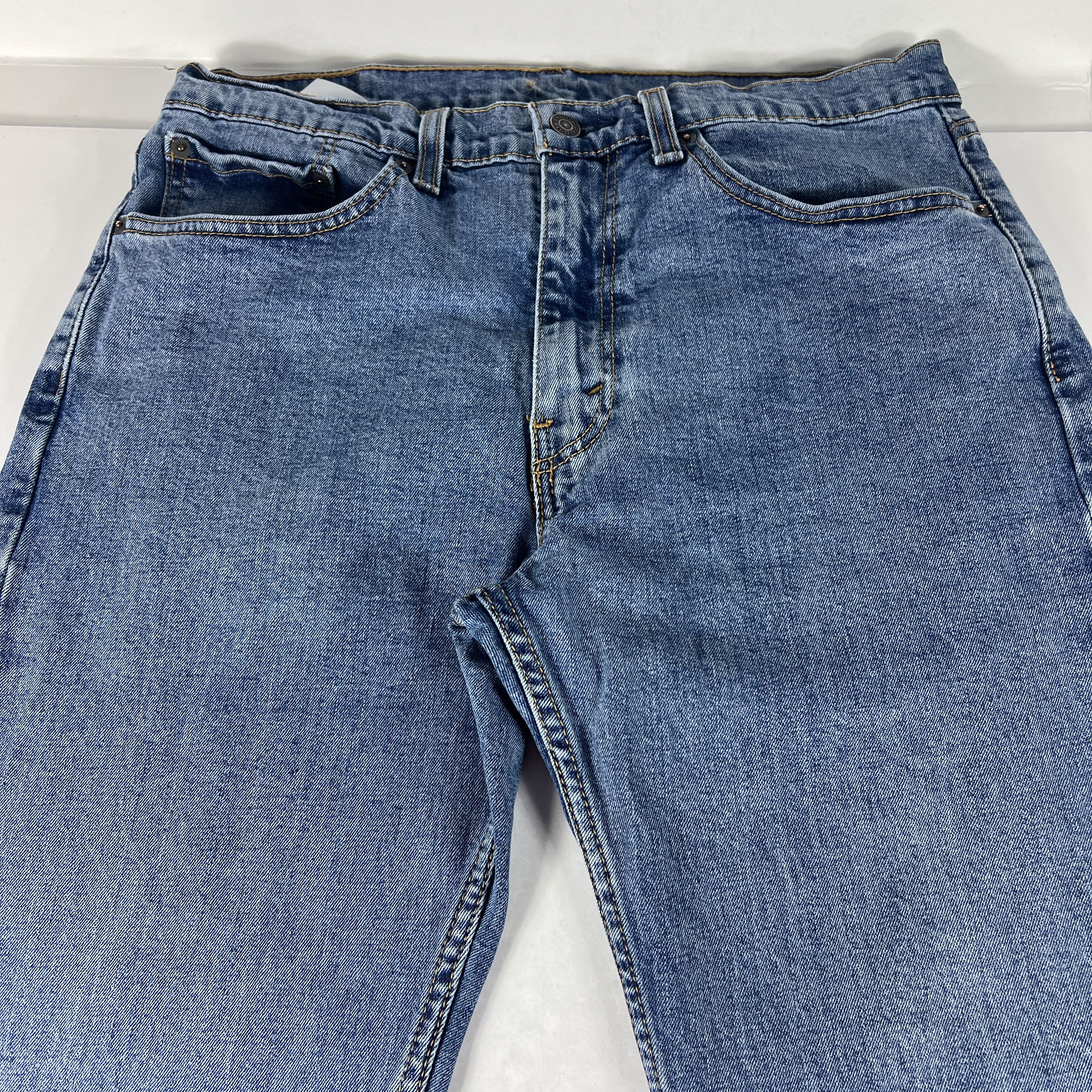 Levi's Levi's Jeans 505 Straight Leg Blue Faded Stretch Denim Size US 34 / EU 50 - 2 Thumbnail