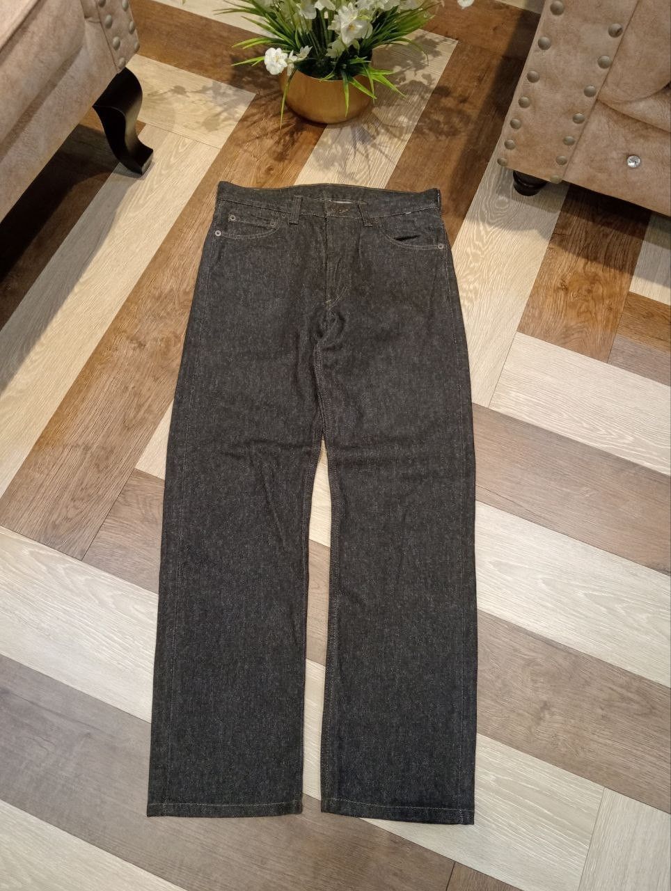 Levi's LEVI'S VINTAGE 501 BLACK DENIM PANTS Size US 30 / EU 46 - 1 Thumbnail