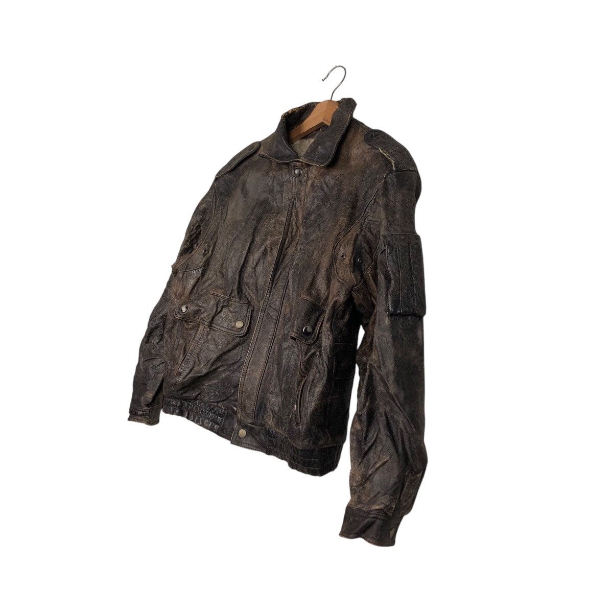 Japanese Brand 📌Vintage Genuine Leather Jacket Biker Wear Issey Miyake Size US M / EU 48-50 / 2 - 3 Thumbnail